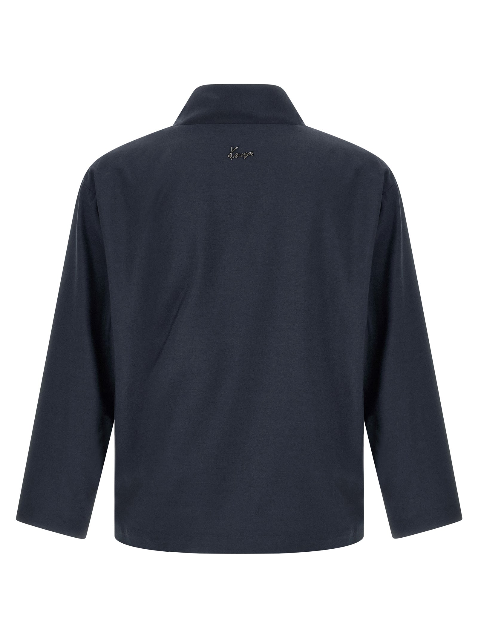Kenzo Blue Viscose Blazer Kenzo