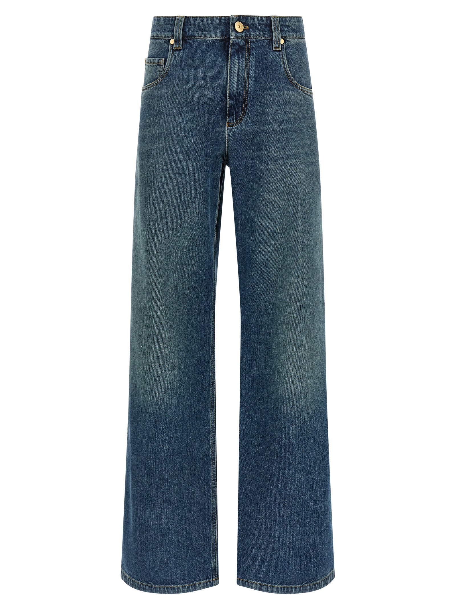 Brunello Cucinelli Blue Cotton Jeans Denim Brunello Cucinelli