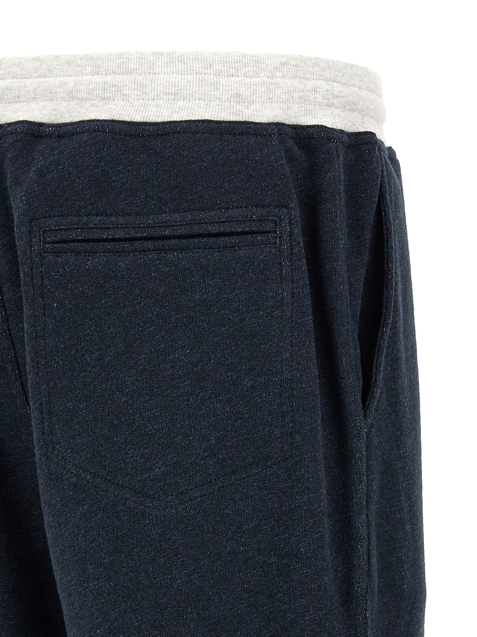 Brunello Cucinelli Blue Cotton Joggers (Workout Pants) Brunello Cucinelli