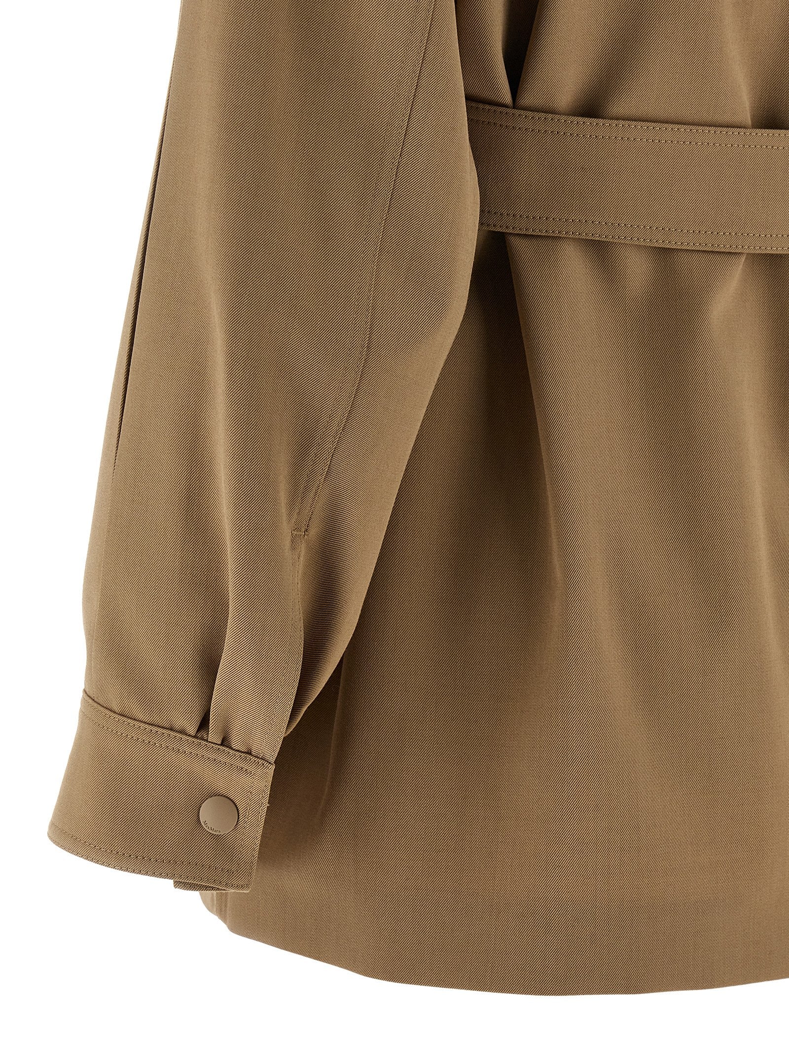 Max Mara Beige Virgin Wool Blouse Max Mara