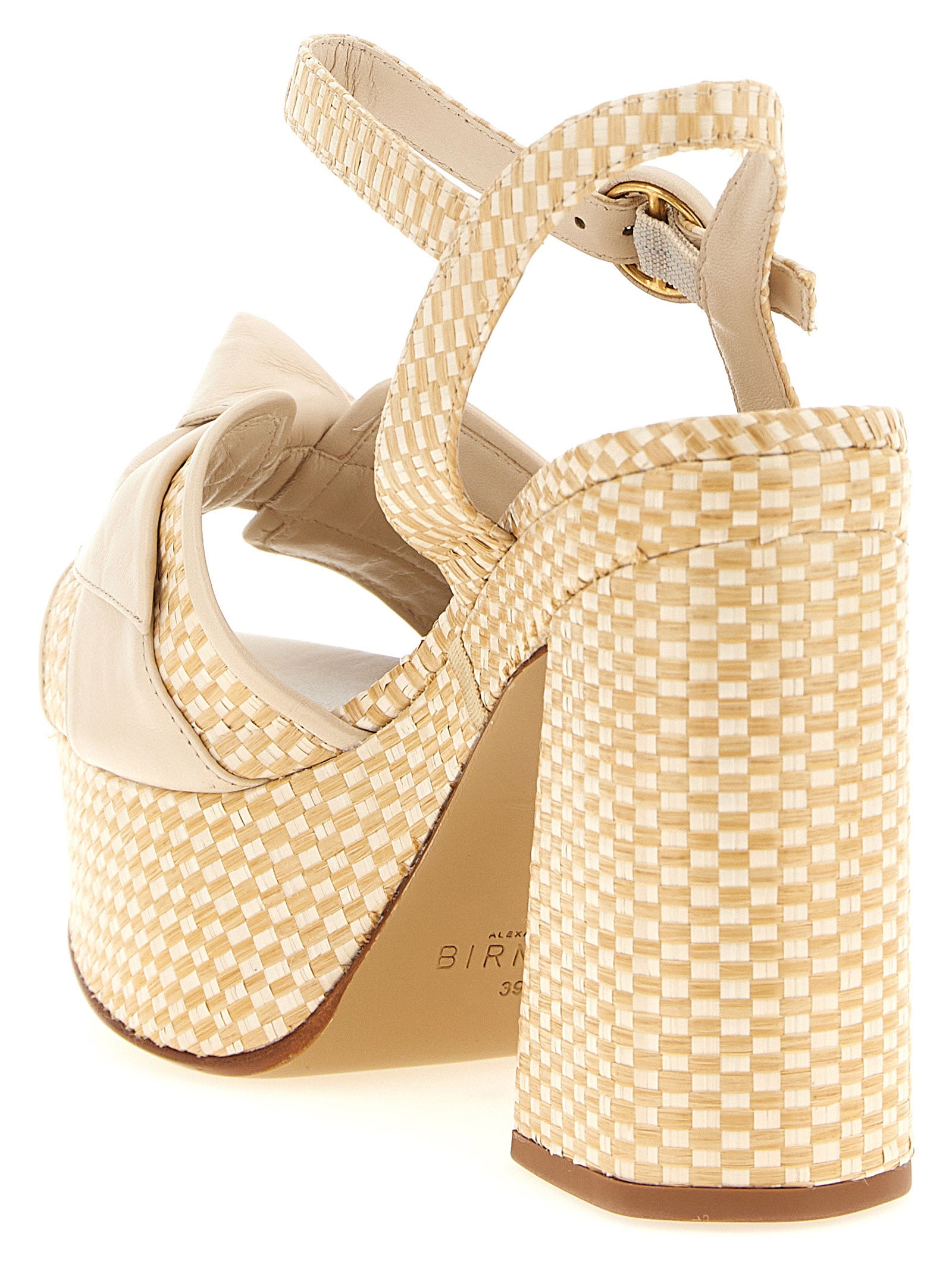 Alexandre Birman Beige Cowhide Stiletto Heel Sandals Alexandre Birman