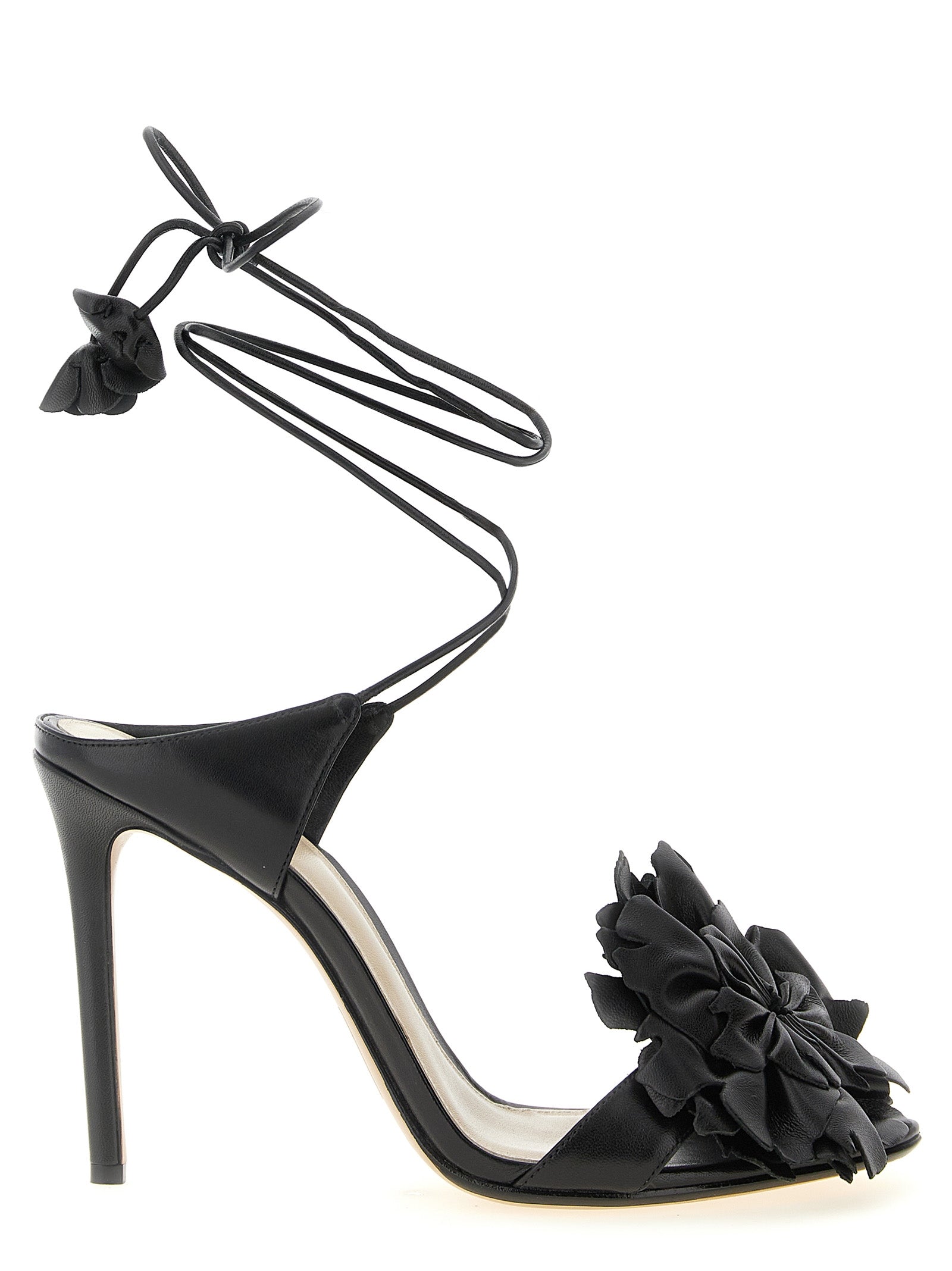 Alexandre Birman Black Cowhide Stiletto Heel Sandals Alexandre Birman