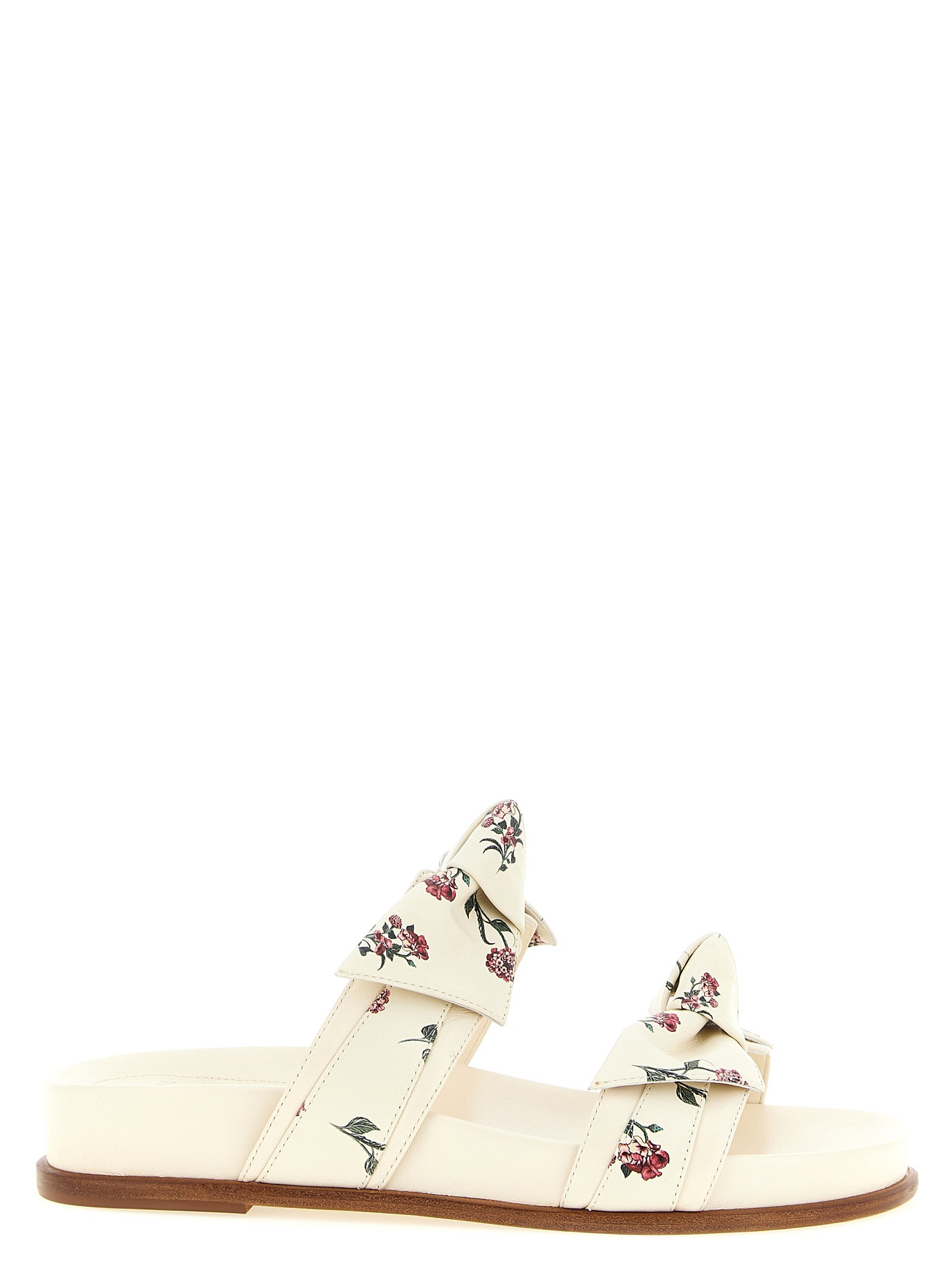Alexandre Birman White Cowhide Slides Alexandre Birman