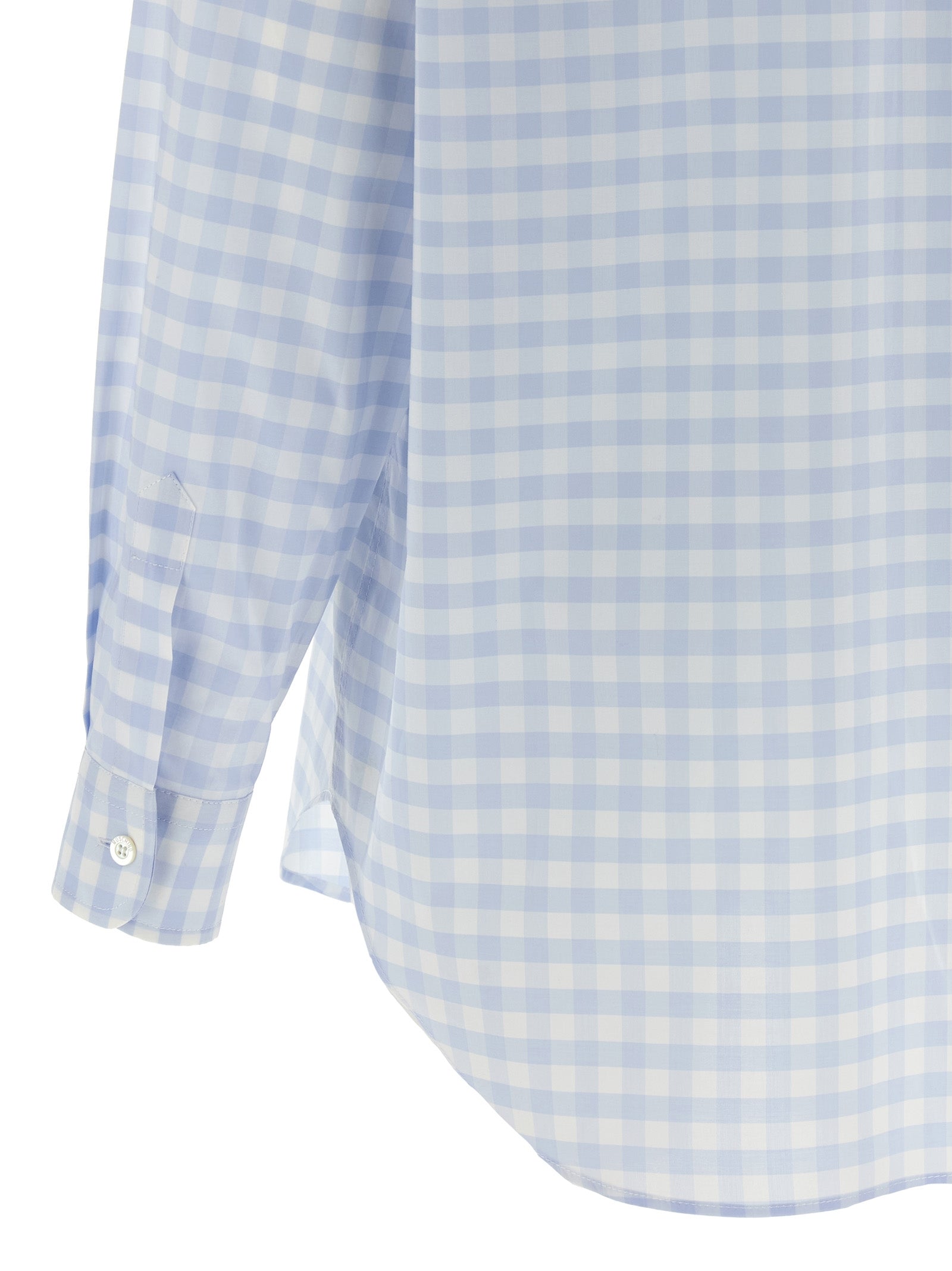 Moschino Blue Cotton Blouse Moschino