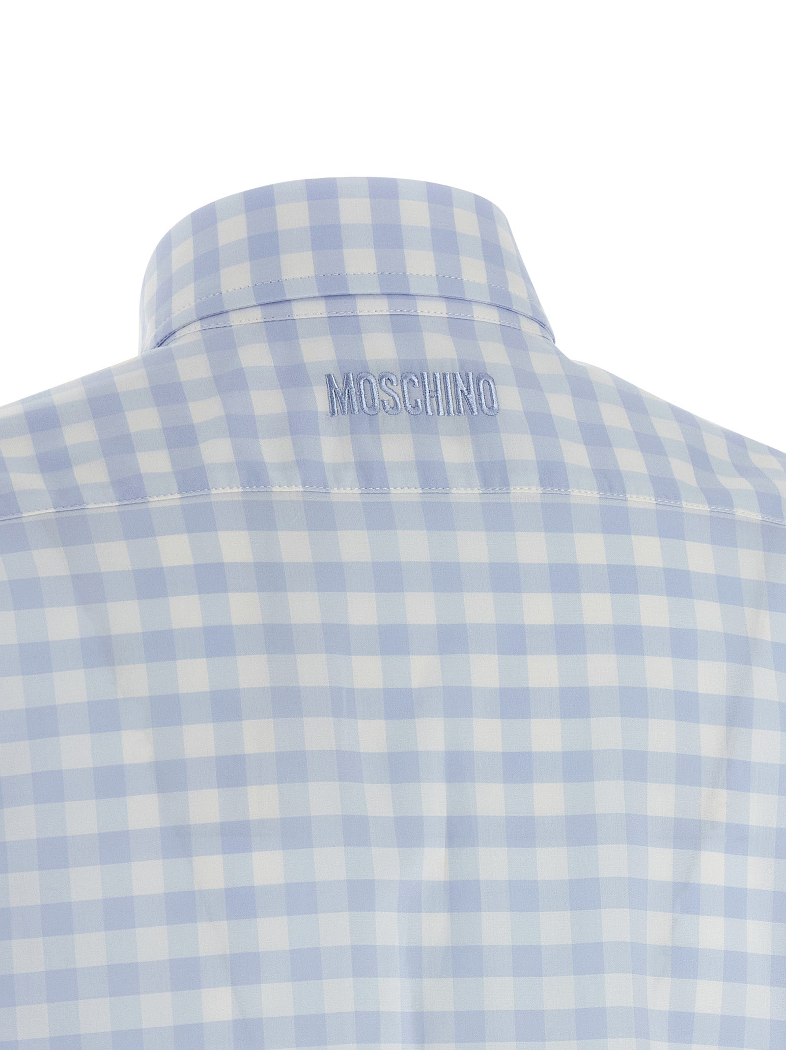 Moschino Blue Cotton Blouse Moschino