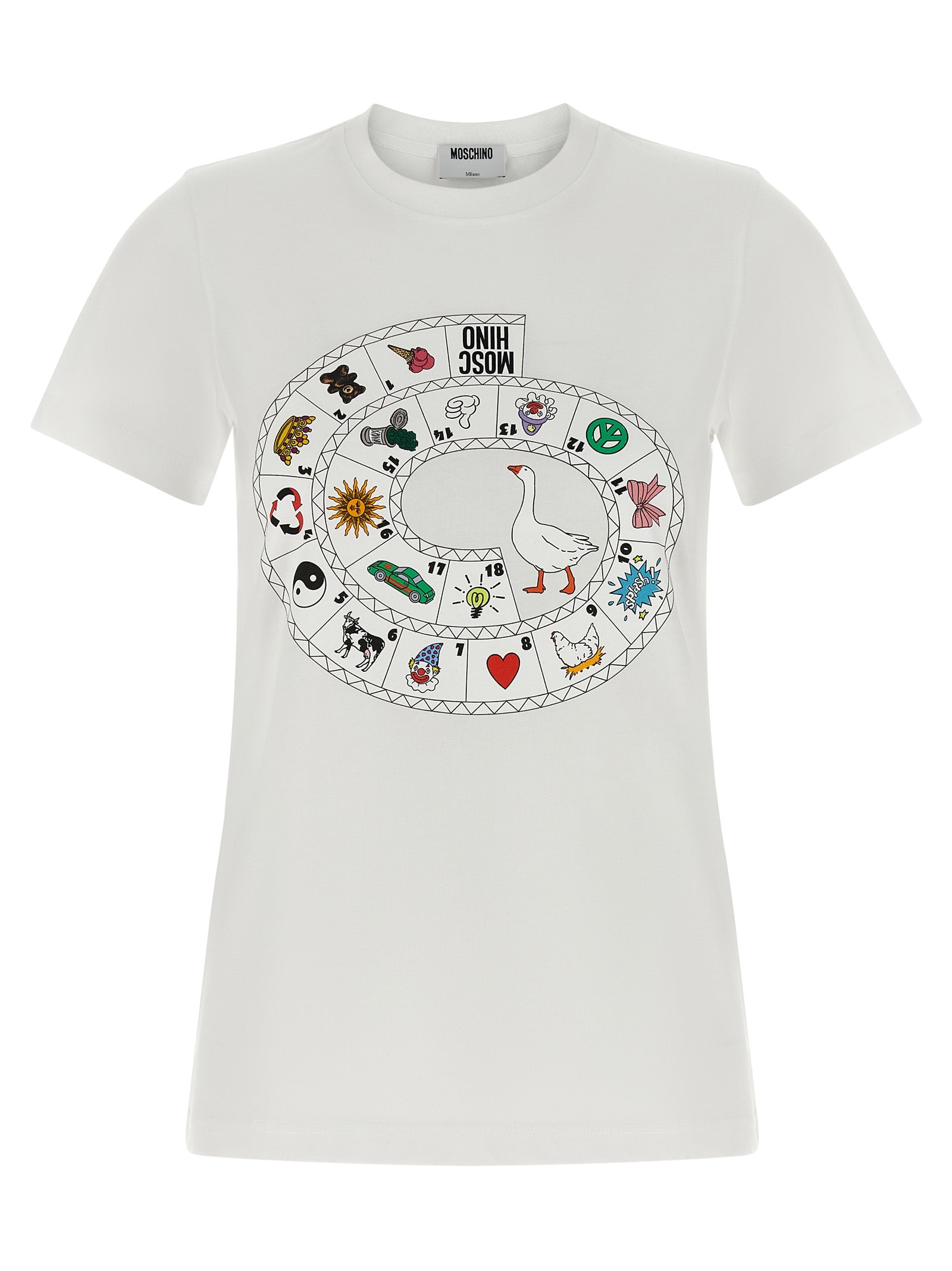 Moschino White Cotton T-Shirt Moschino