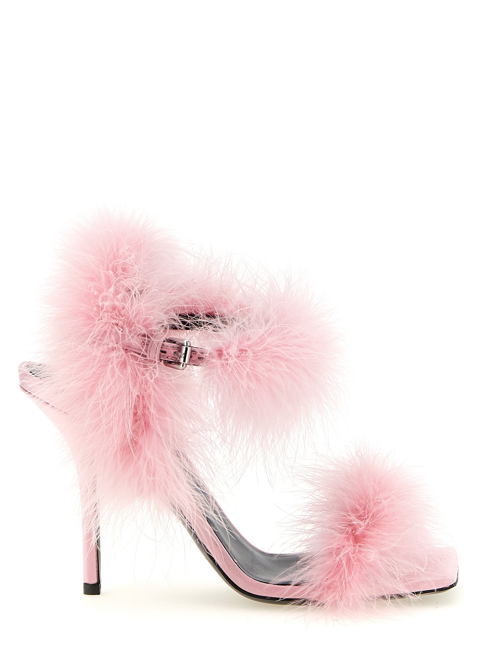 Moschino Multicolor Viscose Stiletto Heel Sandals Moschino