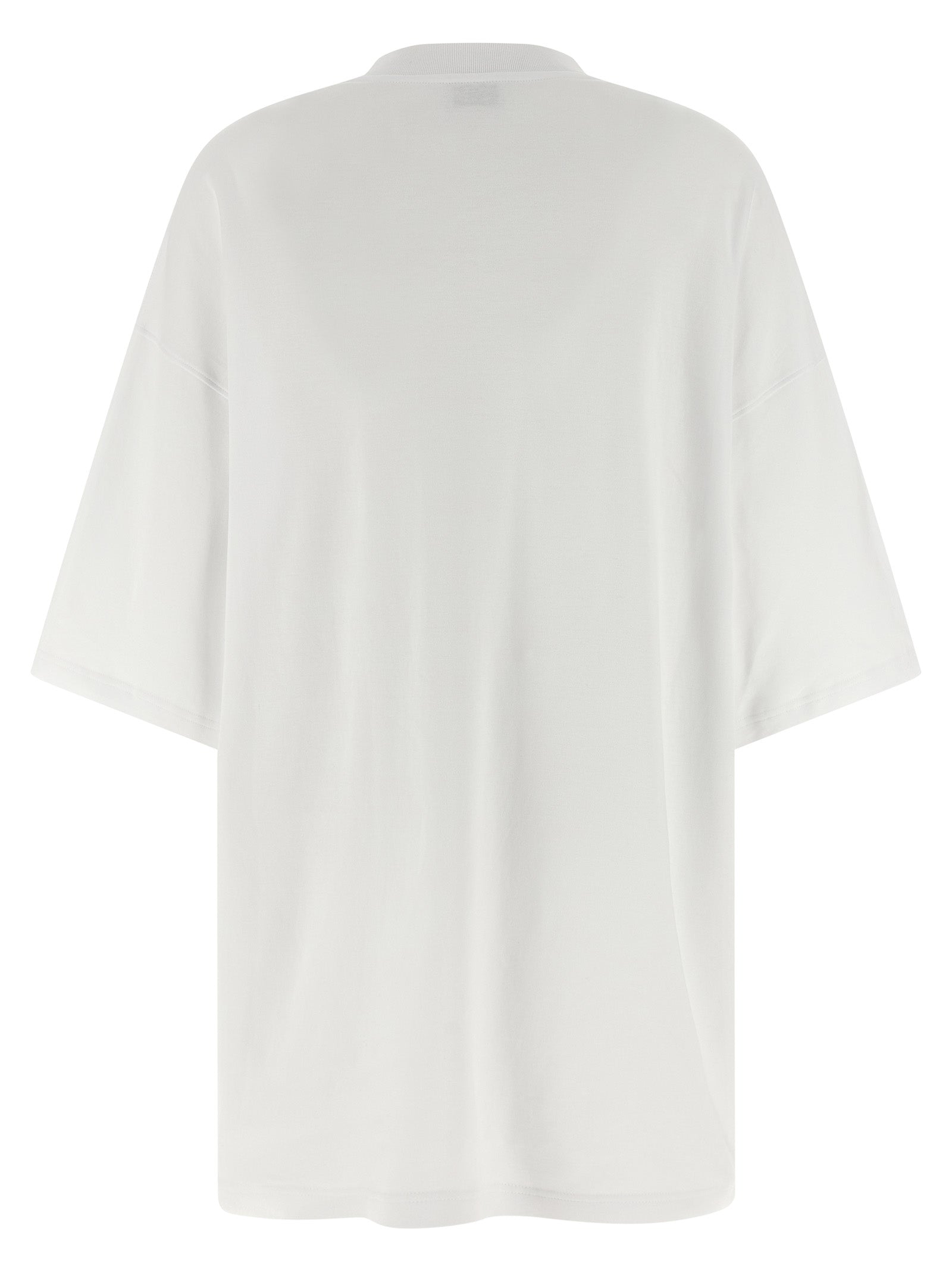 Moschino White Cotton Short Dress Moschino