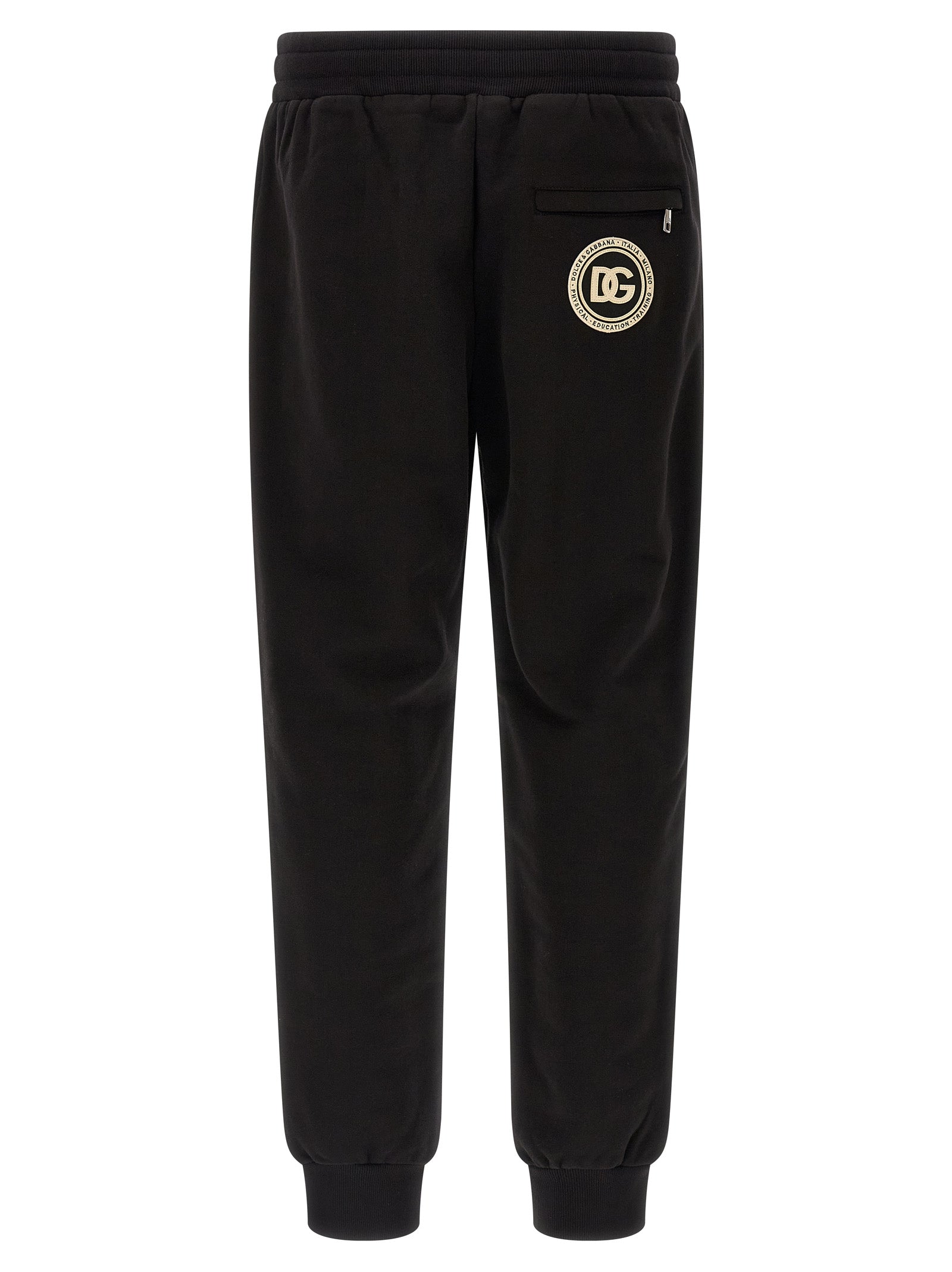 Dolce & Gabbana Black Cotton Joggers (Workout Pants) Dolce & Gabbana