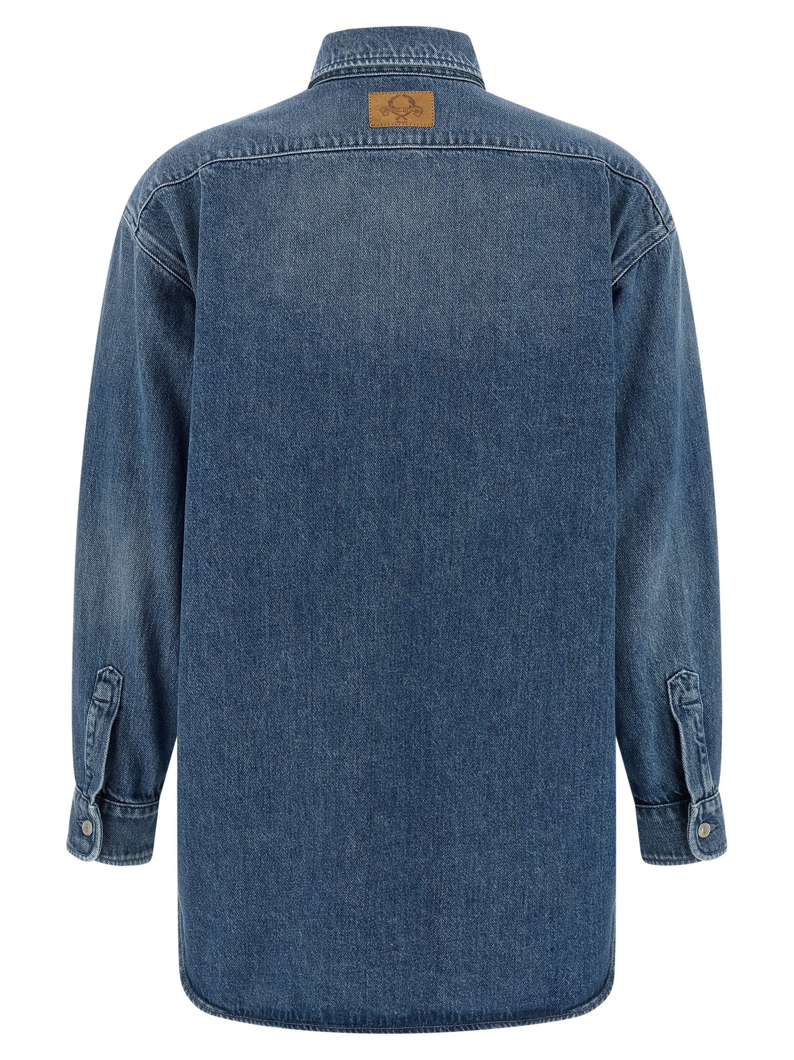 Moschino Blue Cotton Blouse Moschino