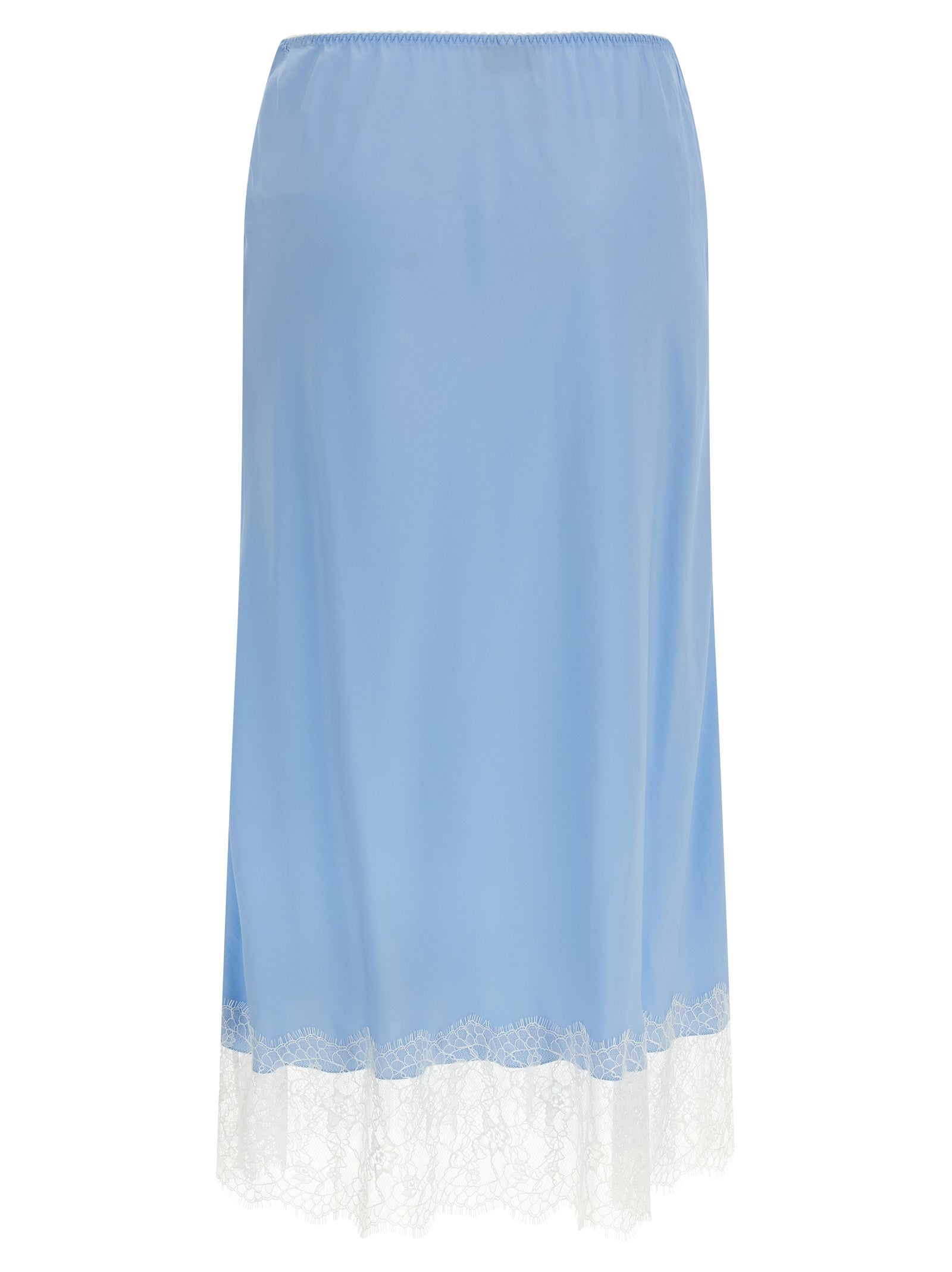Moschino Blue Acetate Midi Skirt Moschino