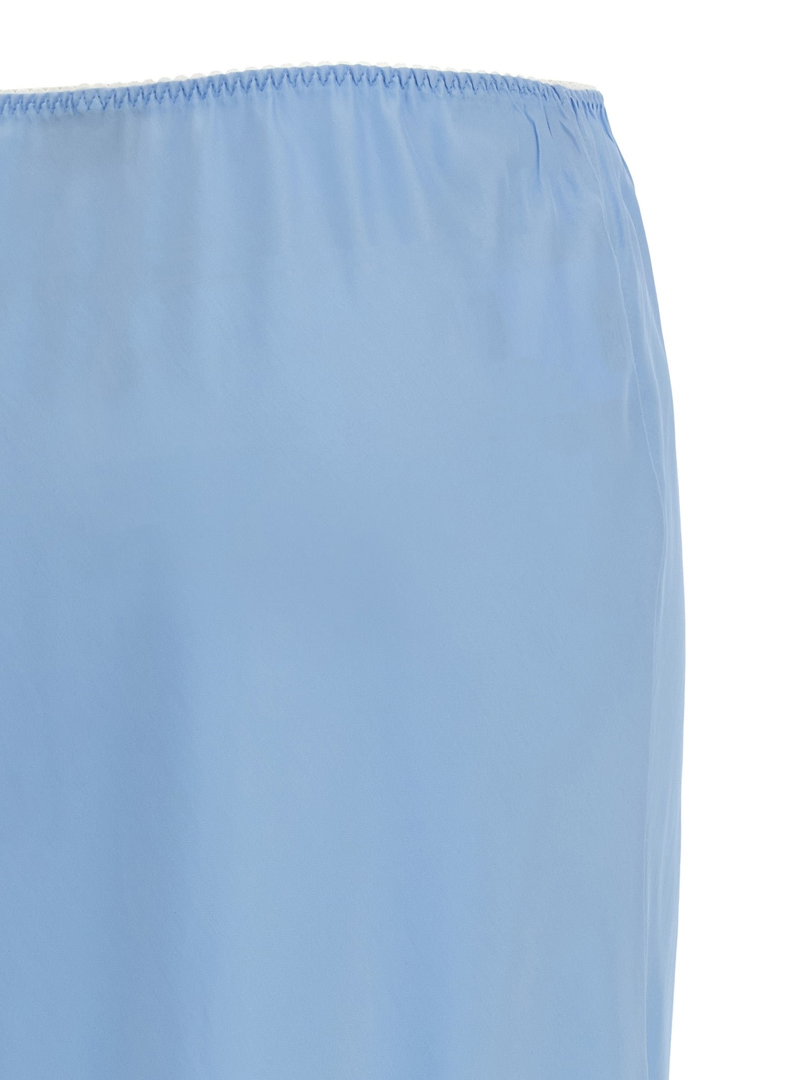 Moschino Blue Acetate Midi Skirt Moschino