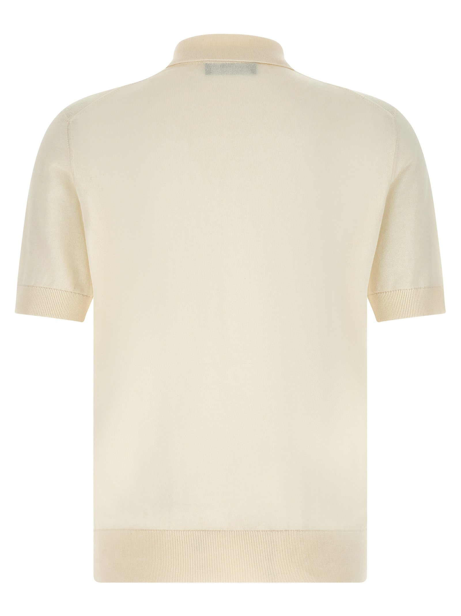 Dolce & Gabbana White Cotton Polo Shirt Dolce & Gabbana
