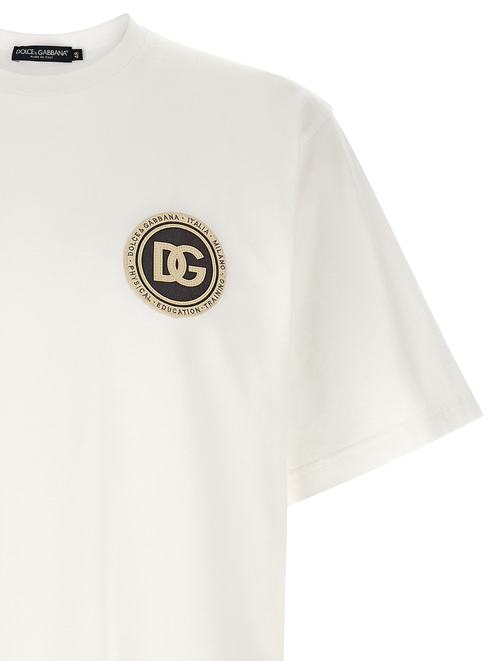 Dolce & Gabbana White Cotton T-Shirt Dolce & Gabbana