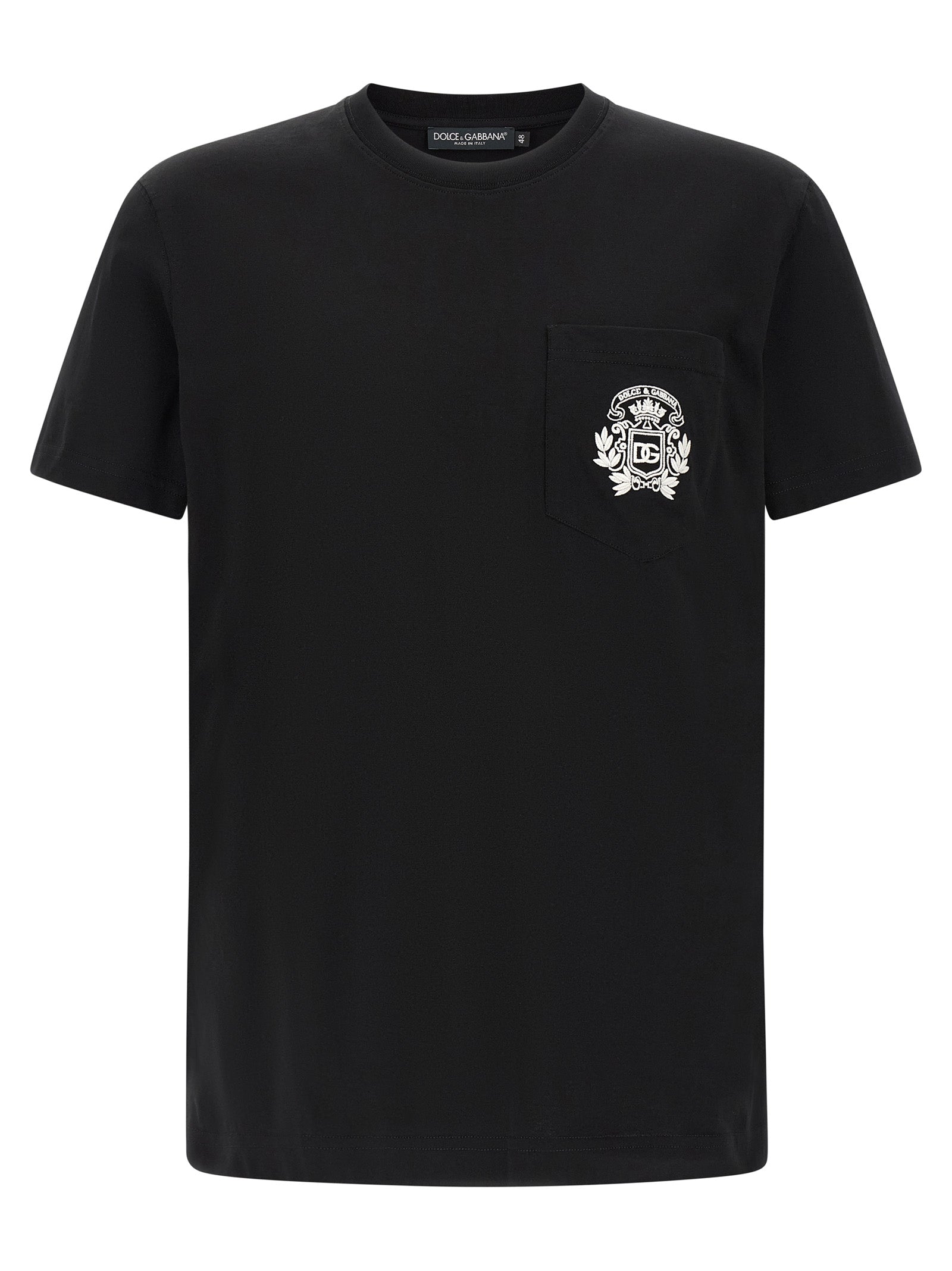 Dolce & Gabbana Black Cotton T-Shirt Dolce & Gabbana