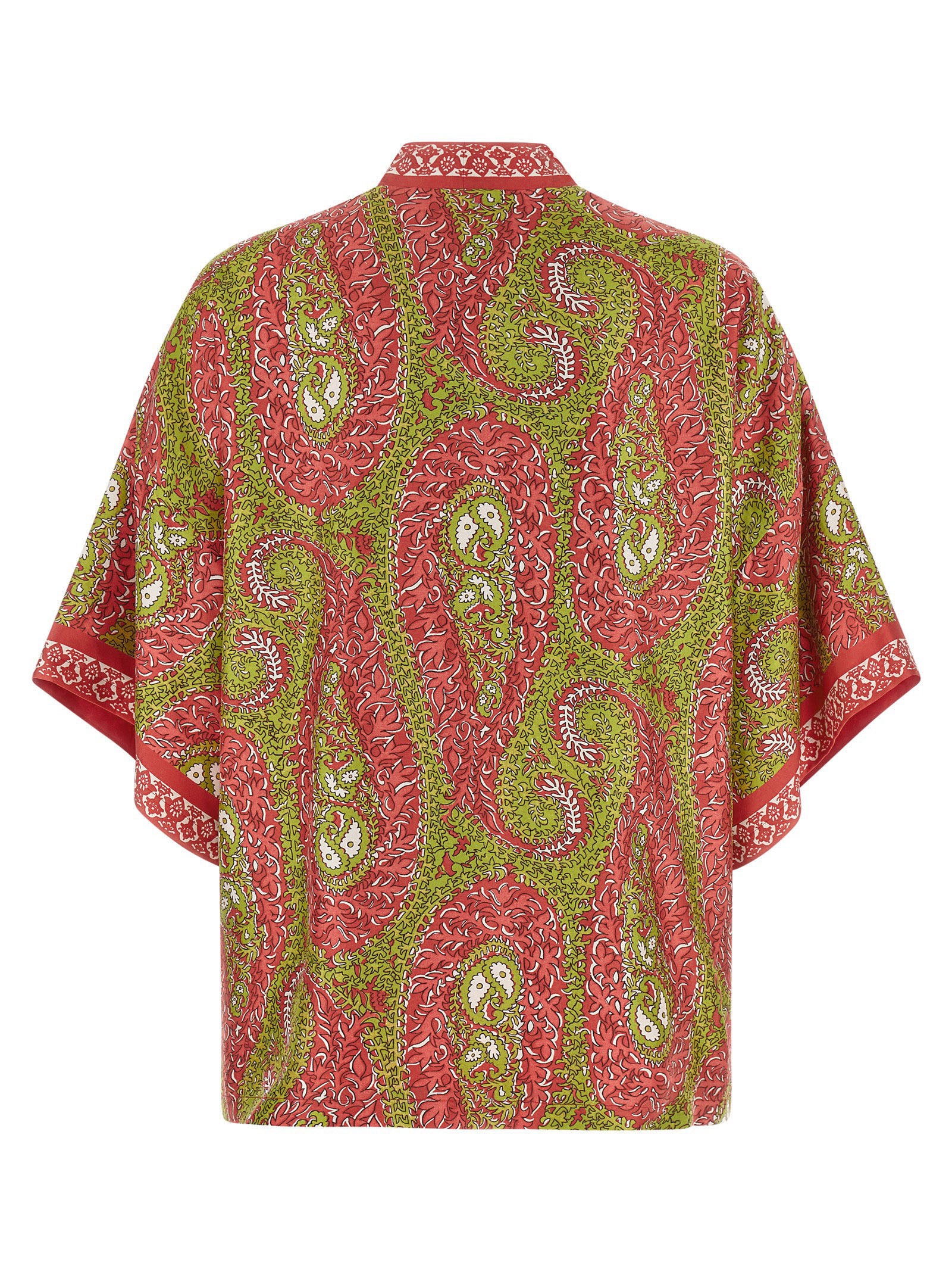 Etro Multicolor Silk Cardigan Etro