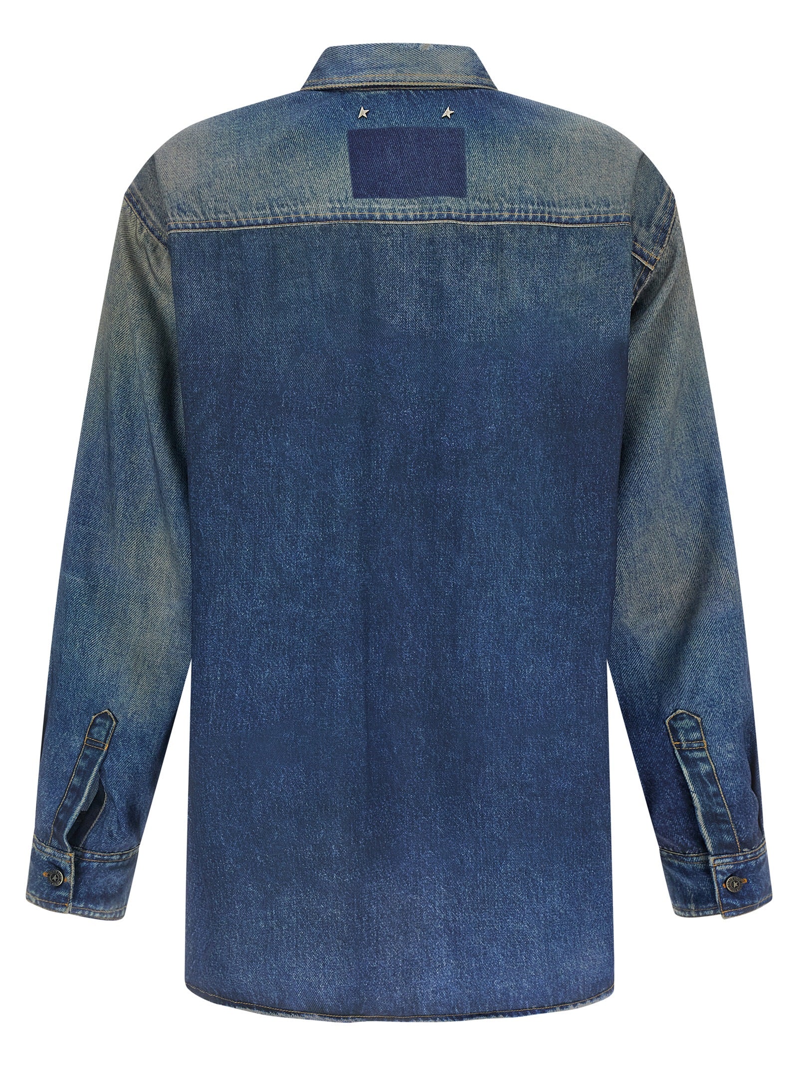 Golden Goose Blue Polyester Blouse Golden Goose