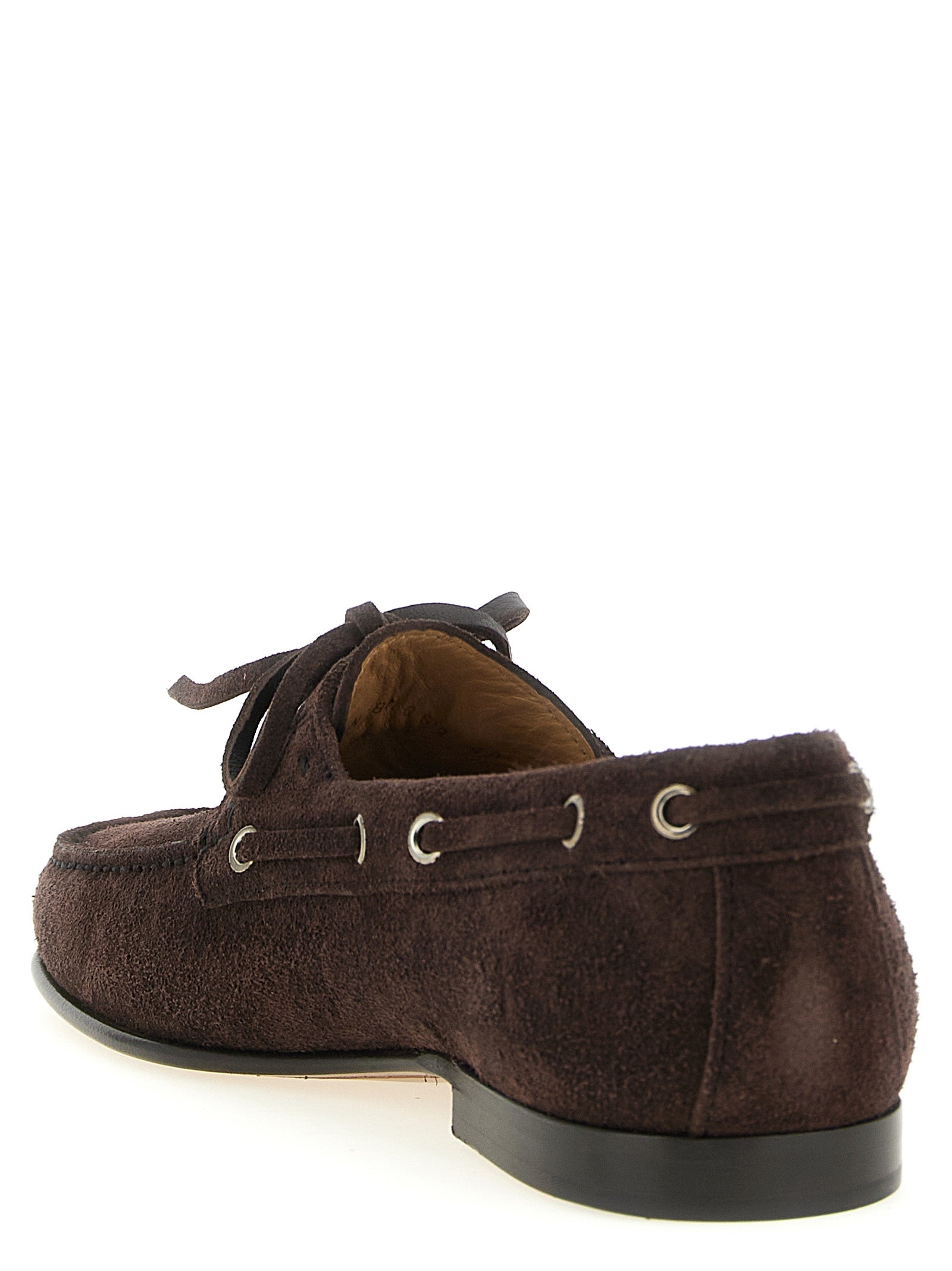 Valentino Garavani Brown Cowhide Slip-On Loafers Valentino Garavani