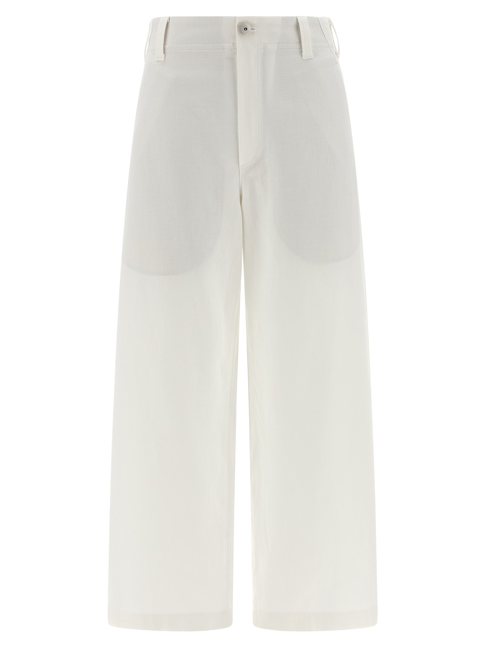 Brunello Cucinelli White Cotton Chino Pants Brunello Cucinelli
