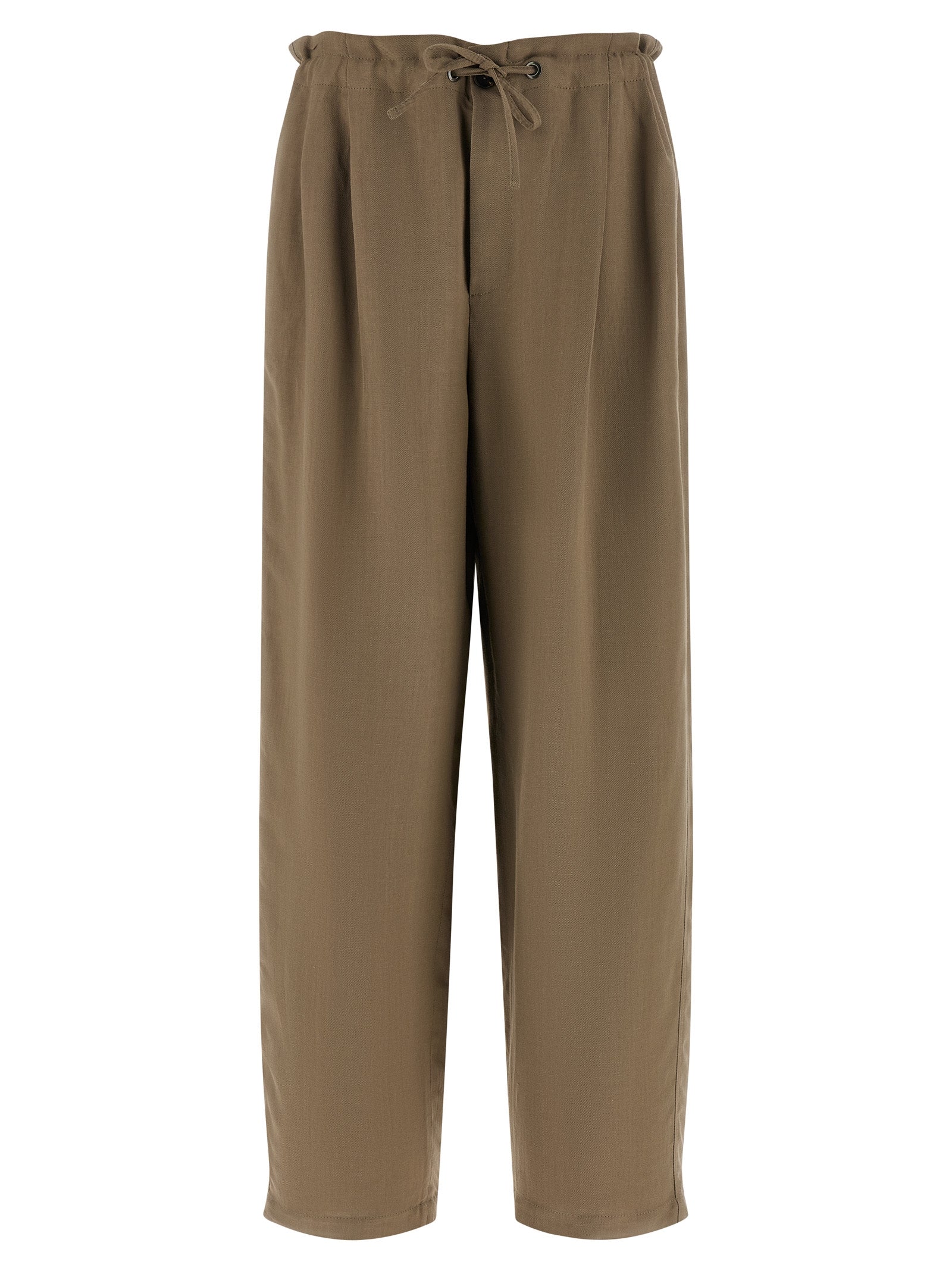 Brunello Cucinelli Beige Viscose Casual Pants Brunello Cucinelli