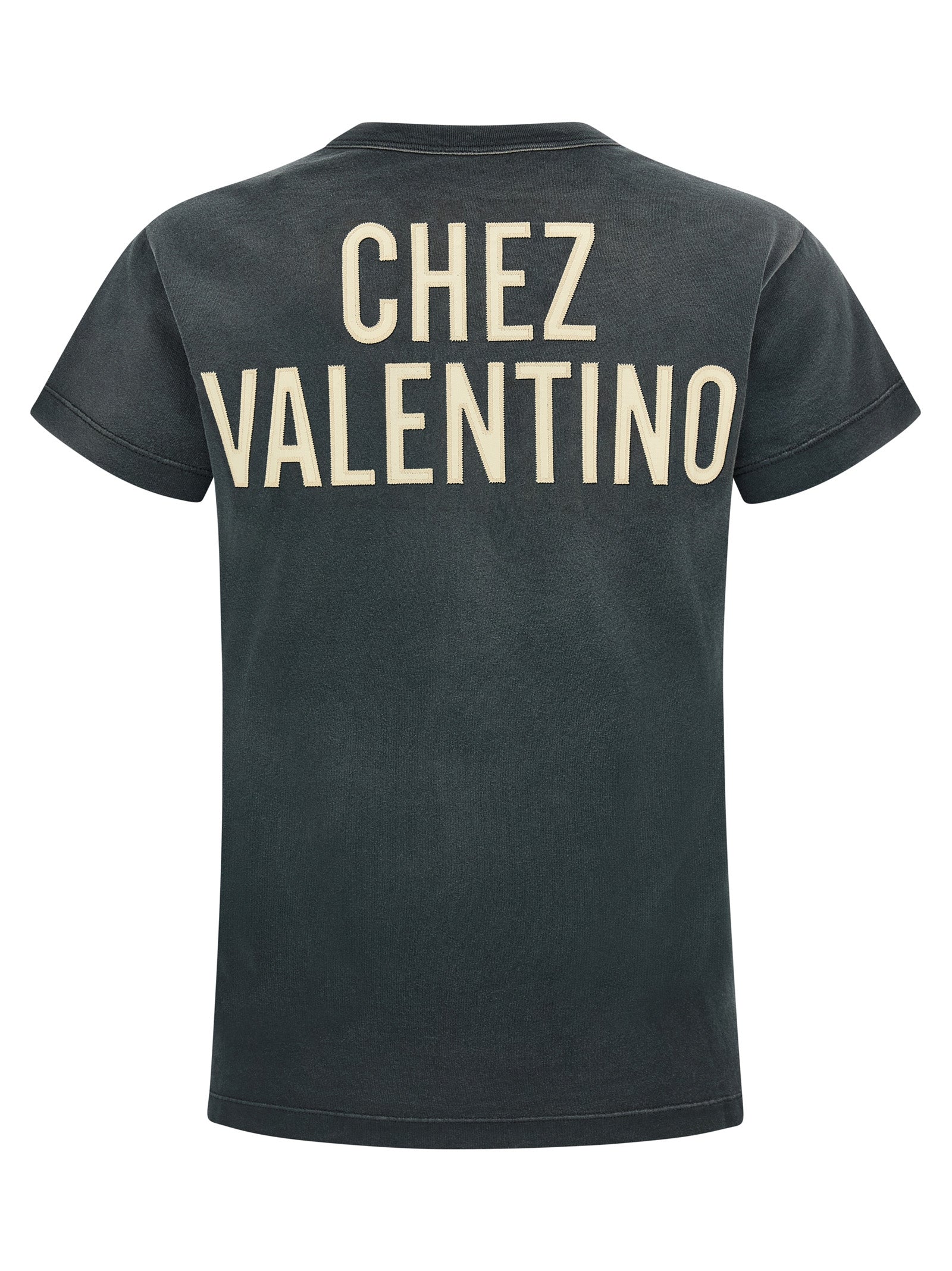Valentino Garavani Gray Cotton T-Shirt Valentino Garavani