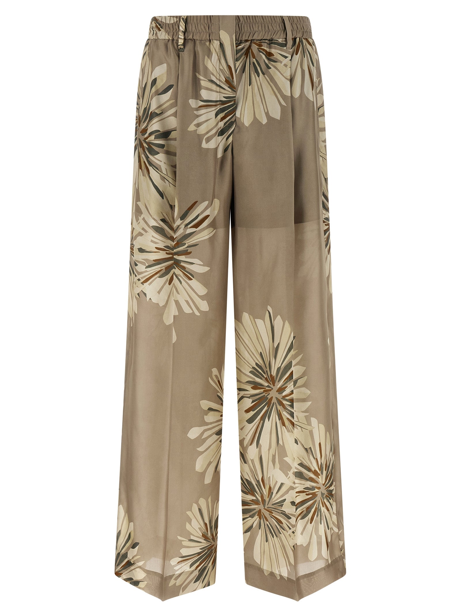 Brunello Cucinelli Bicolor Silk Casual Pants Brunello Cucinelli