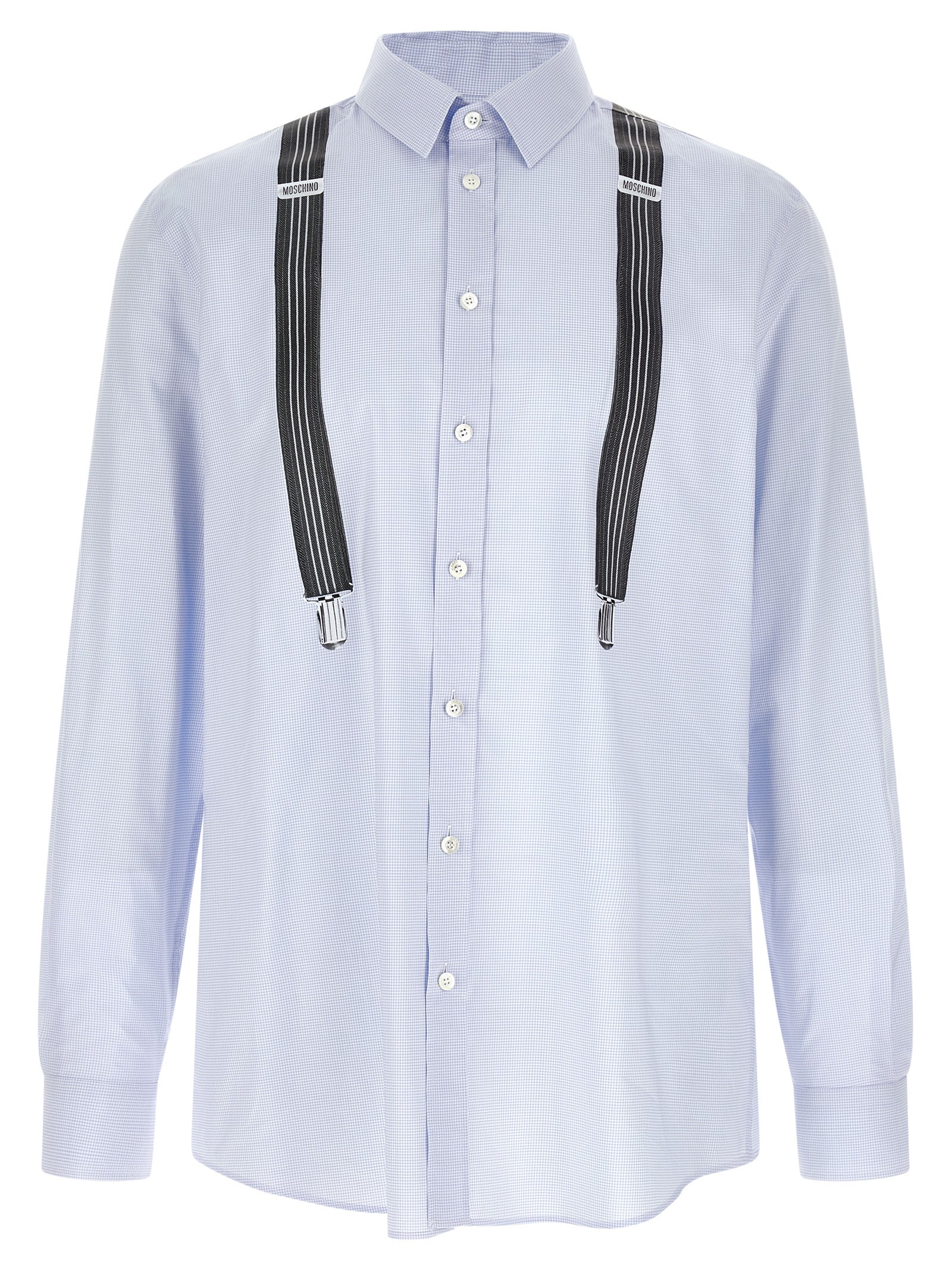 Moschino Blue Cotton Blouse Moschino