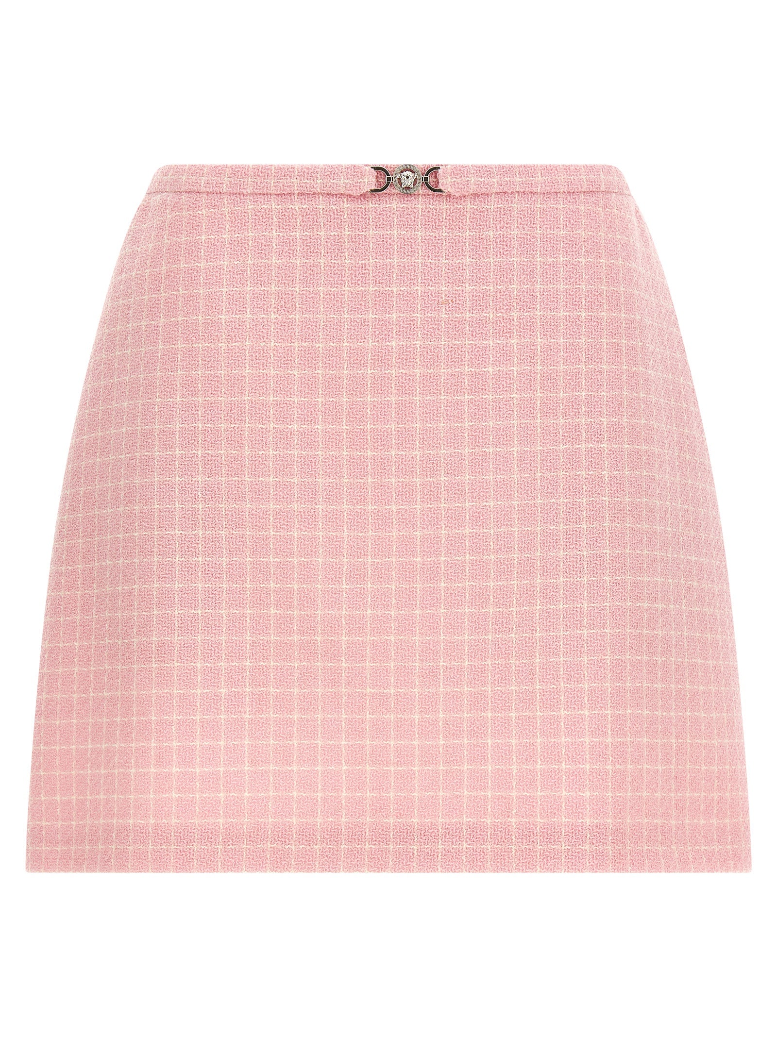 Versace Multicolor Virgin Wool Long Skirt Versace