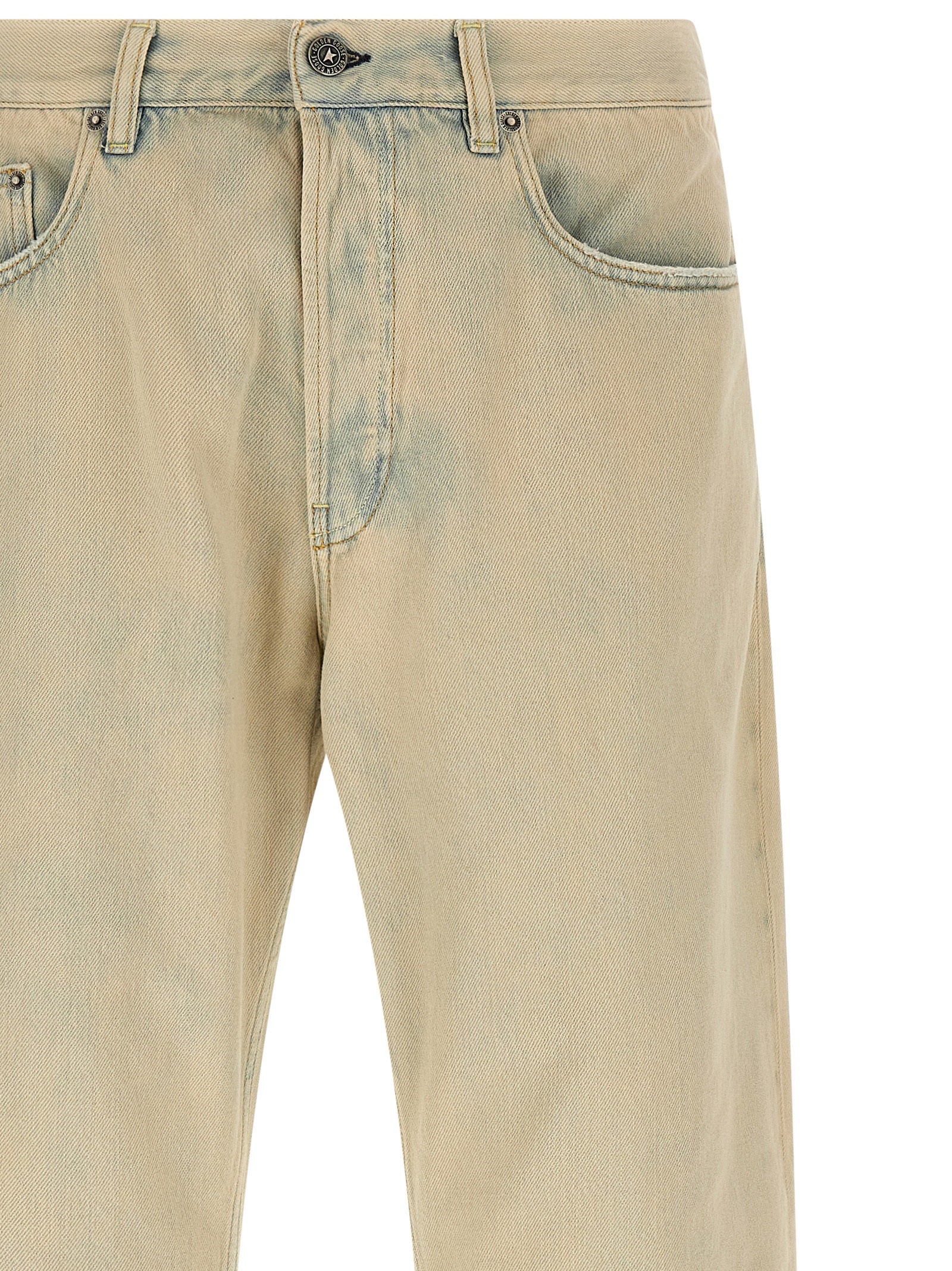 Golden Goose Beige Cotton Jeans Denim Golden Goose