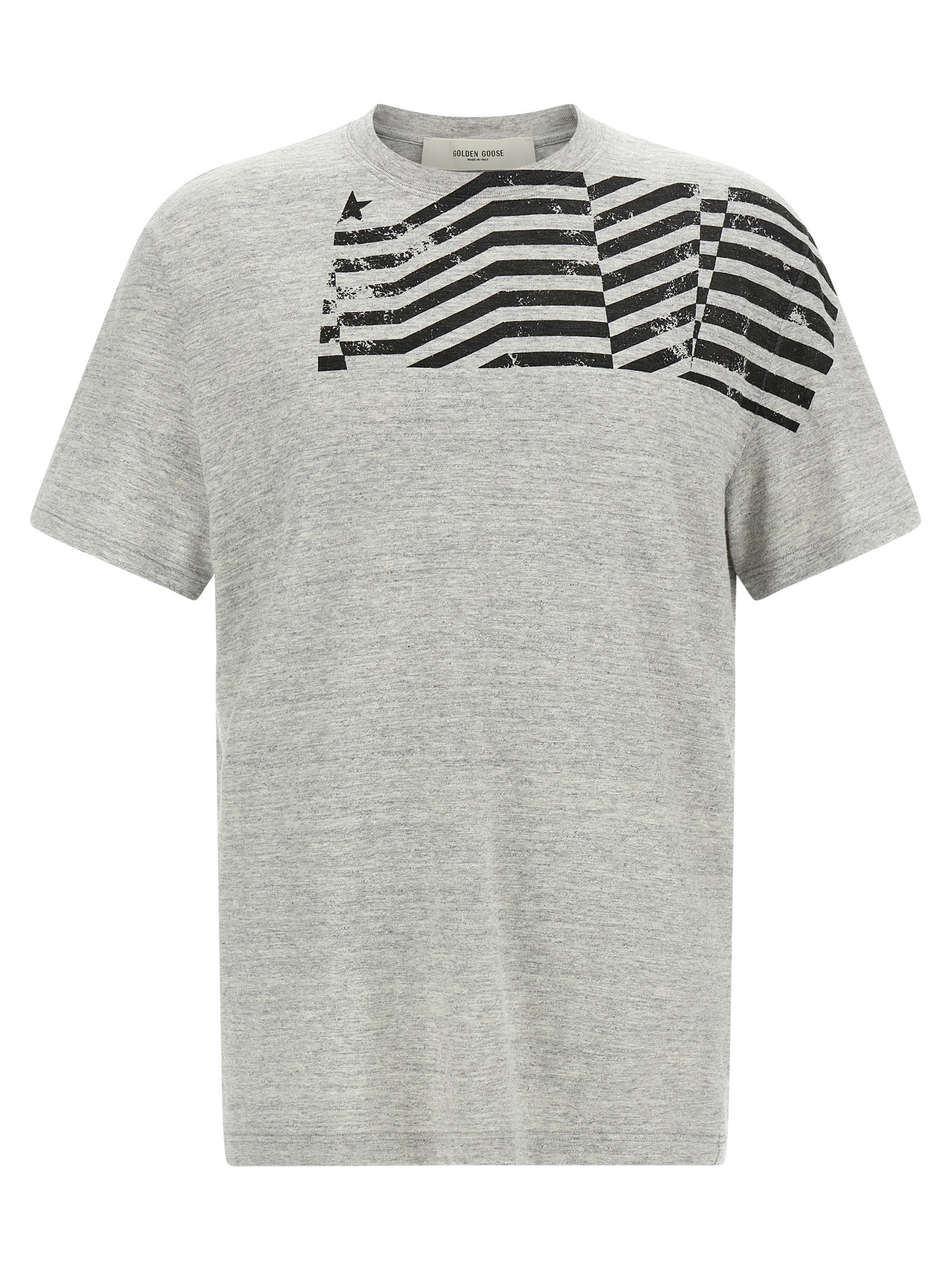 Golden Goose Gray Cotton T-Shirt Golden Goose