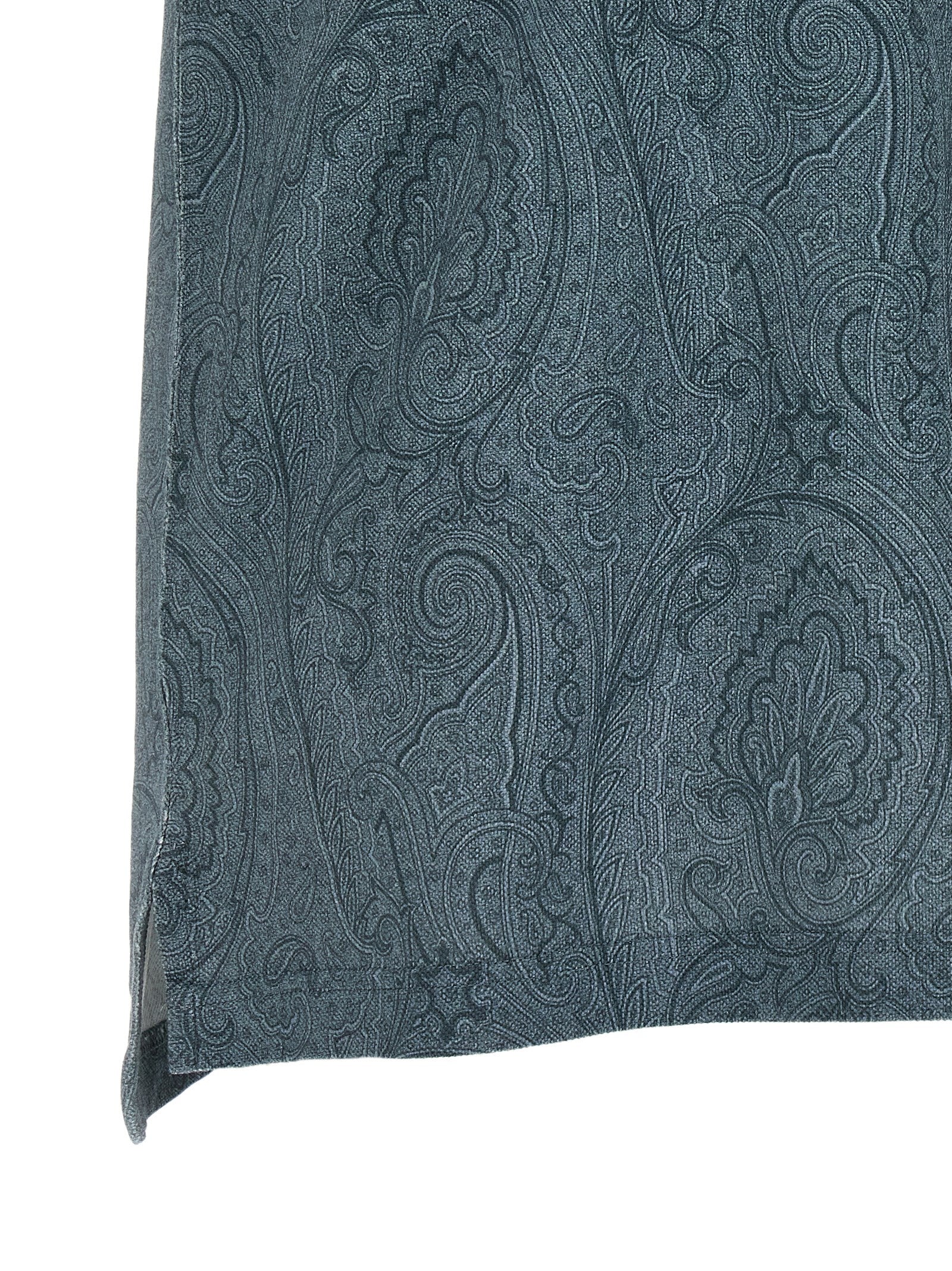 Etro Blue Cotton Polo Shirt Etro