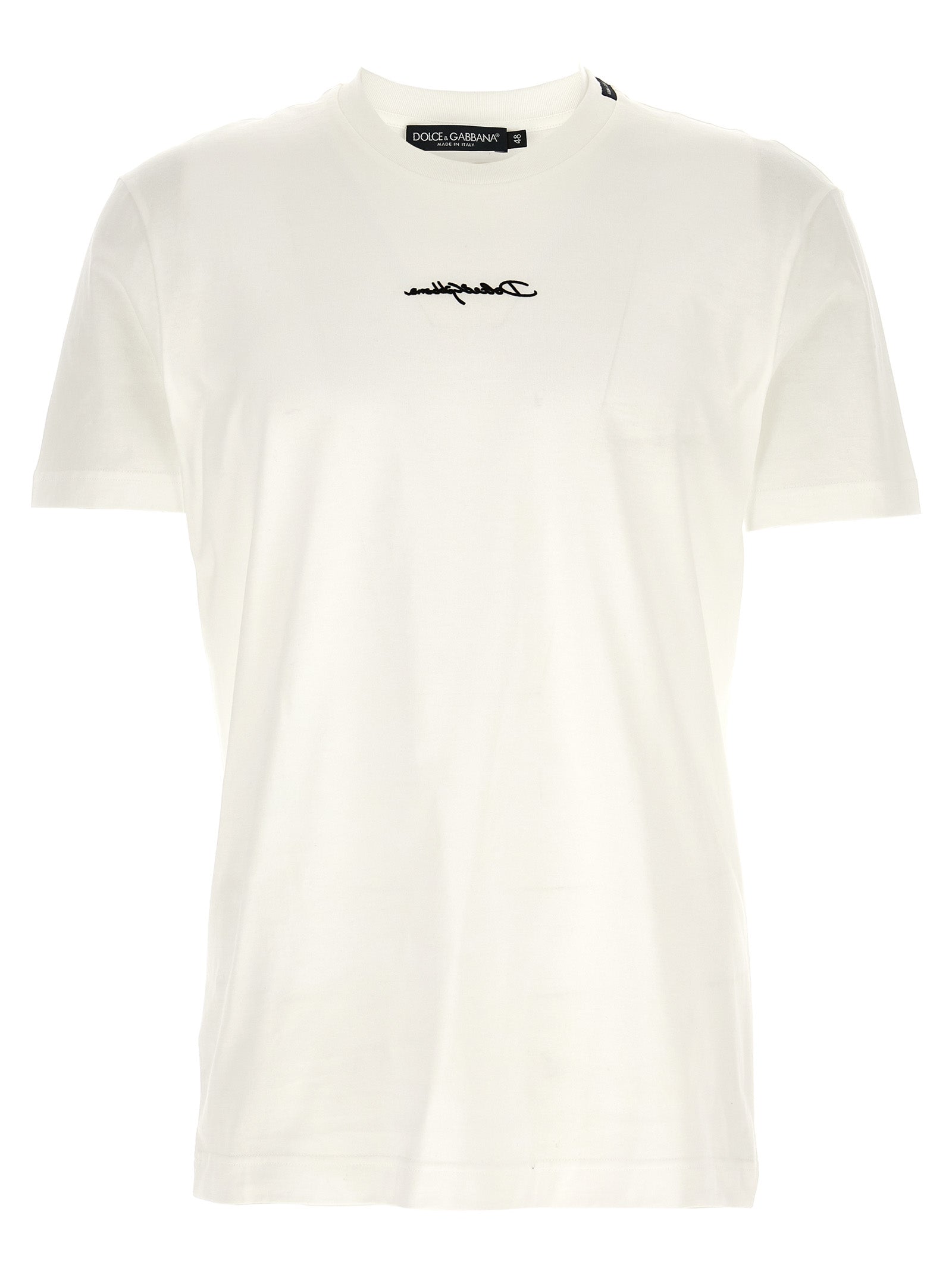 Dolce & Gabbana White Cotton T-Shirt Dolce & Gabbana