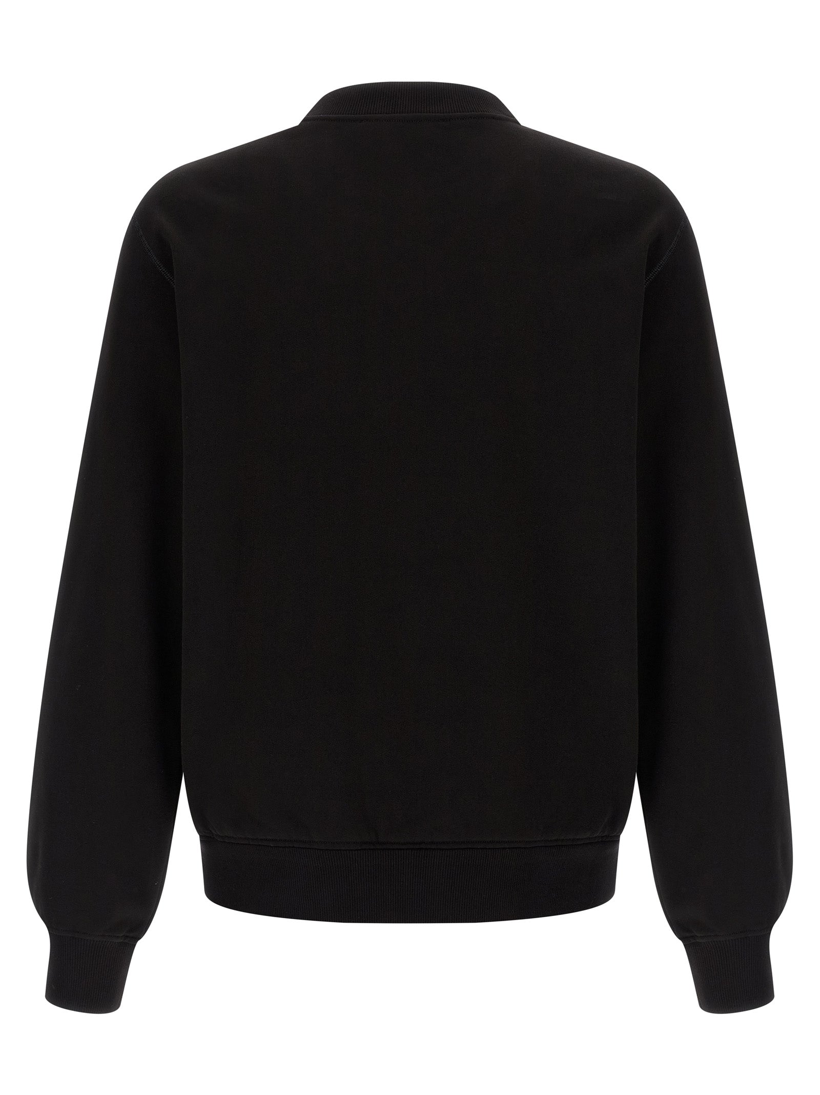 Dolce & Gabbana Black Cotton Sweatshirt Dolce & Gabbana