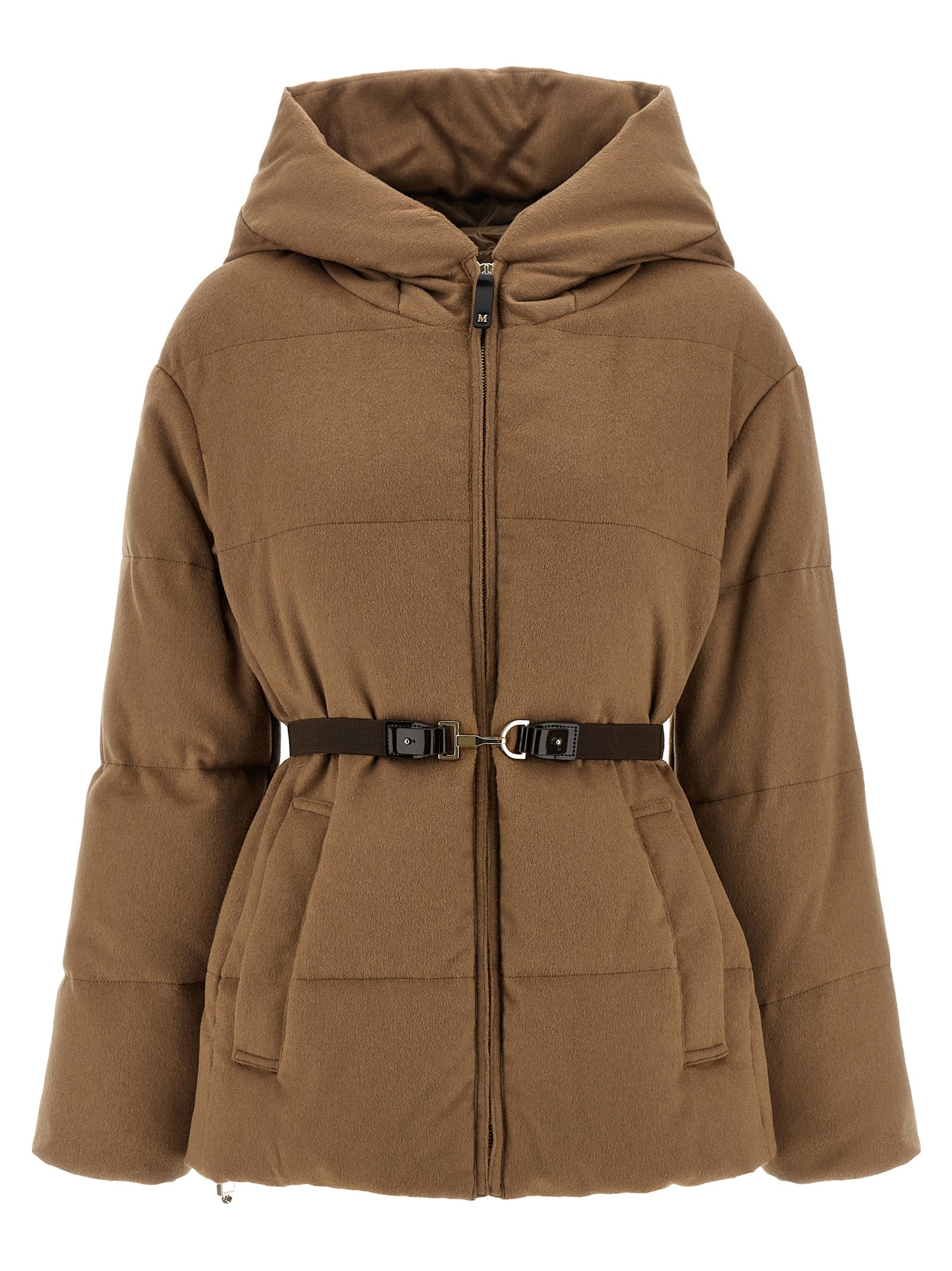 Max Mara Brown Camel Hair Full-Length Jacket Max Mara