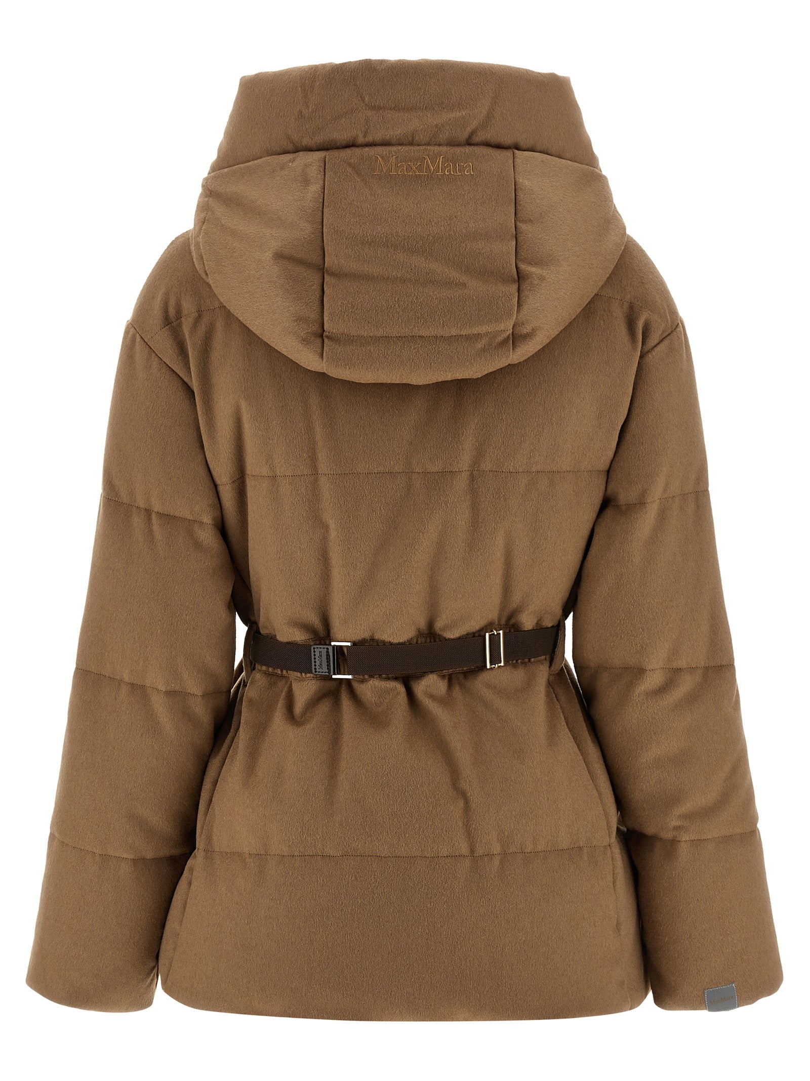 Max Mara Brown Camel Hair Full-Length Jacket Max Mara