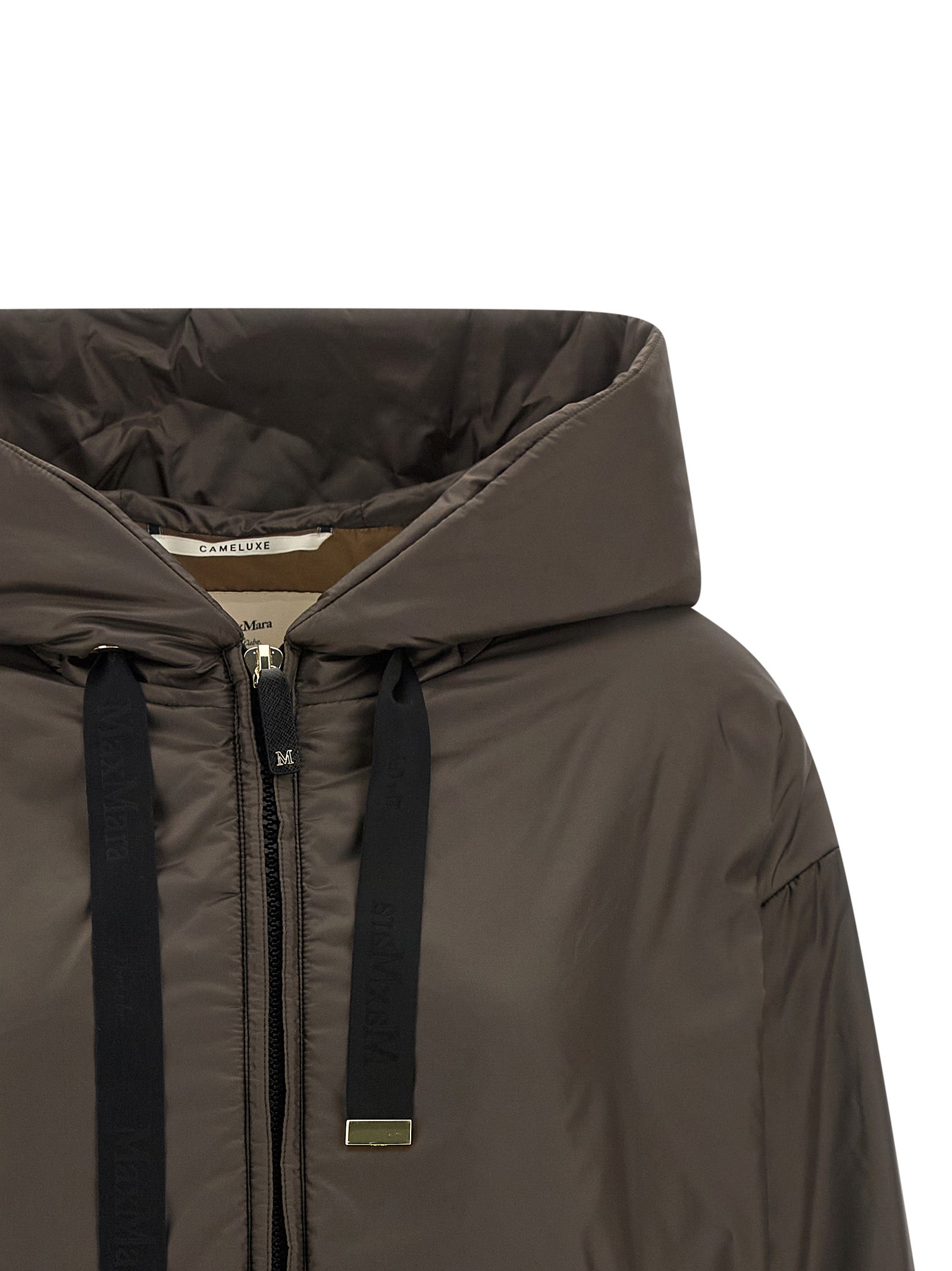 Max Mara Brown Polyester Shell Jacket Max Mara