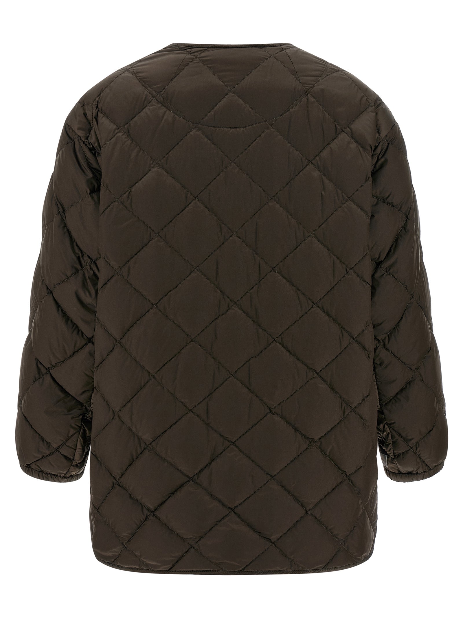 Max Mara Brown Polyamide Full-Length Jacket Max Mara
