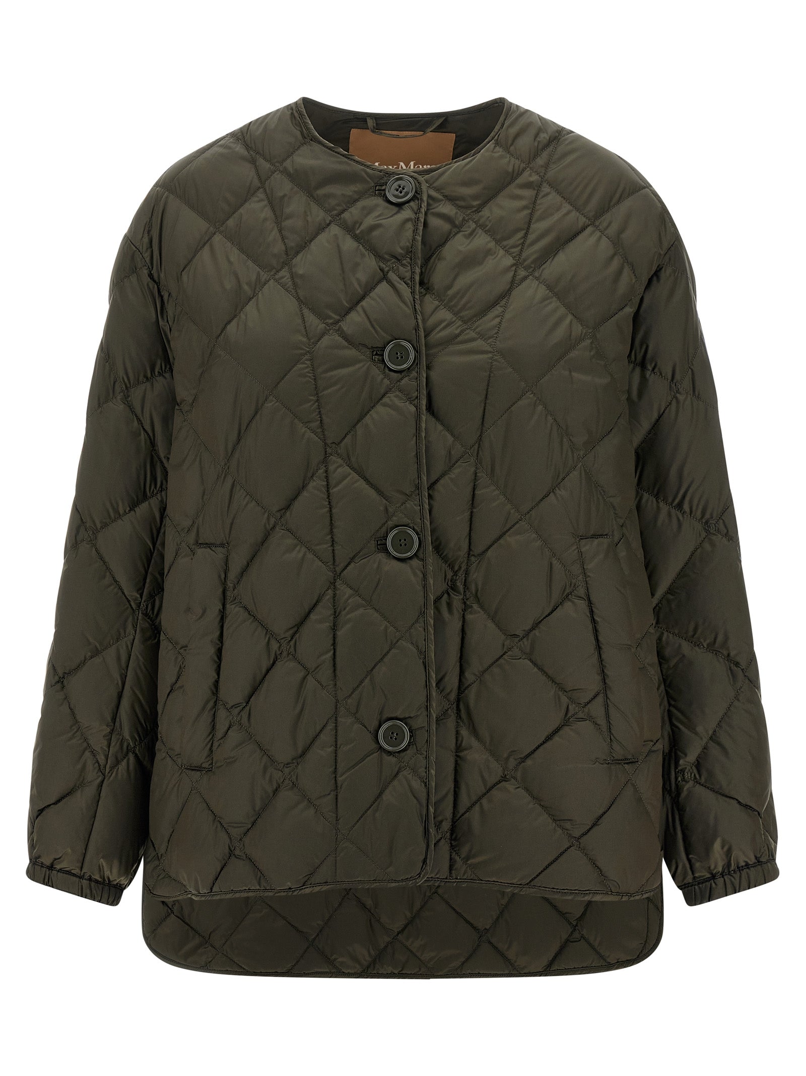 Max Mara Bicolor Polyamide Full-Length Jacket Max Mara