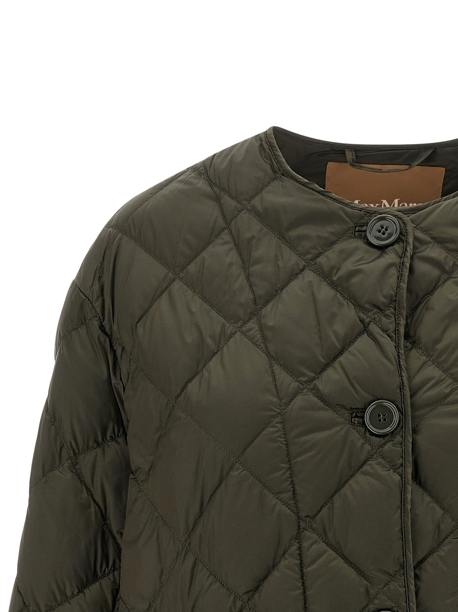 Max Mara Bicolor Polyamide Full-Length Jacket Max Mara