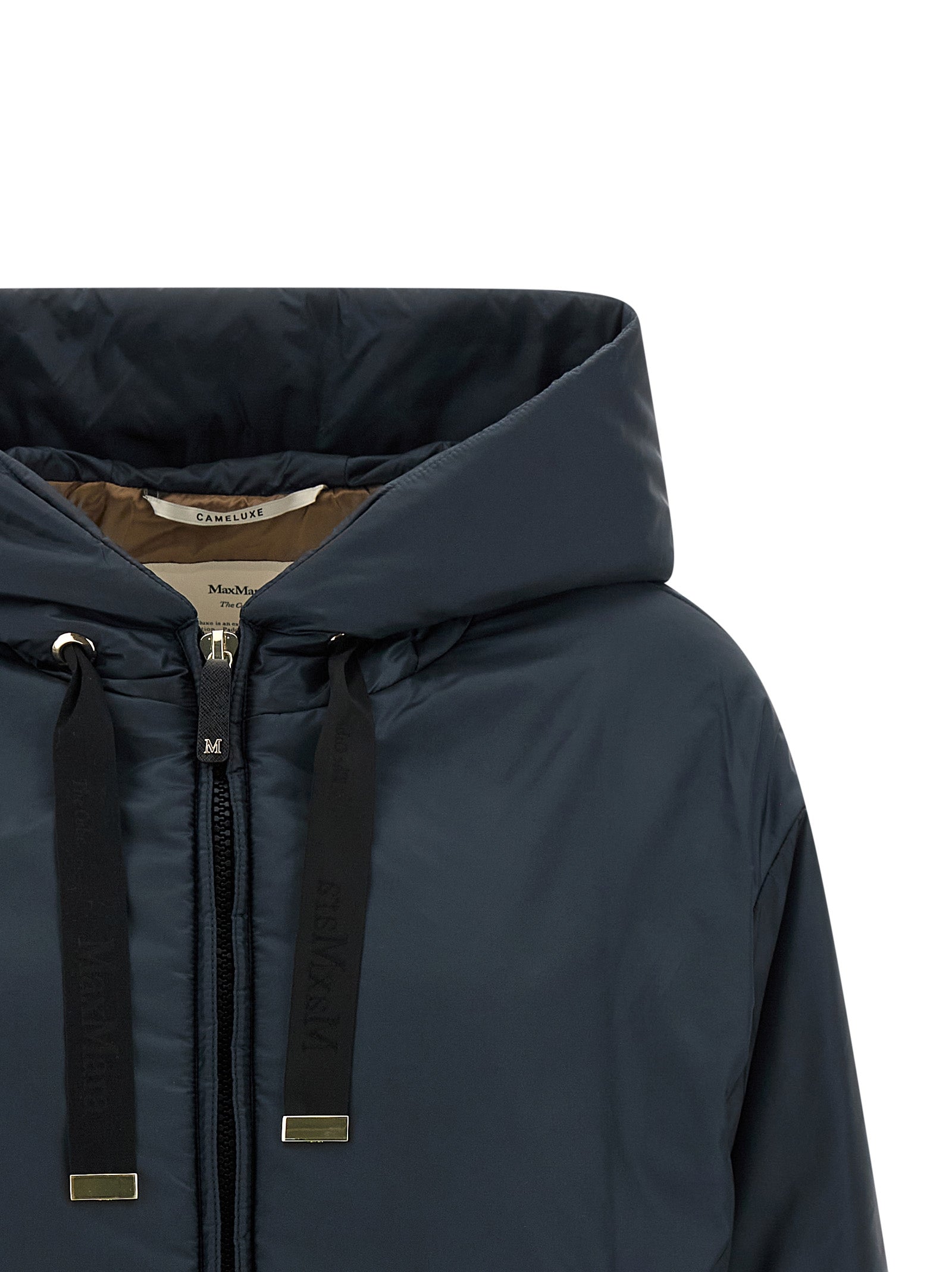 Max Mara Blue Polyester Shell Jacket Max Mara