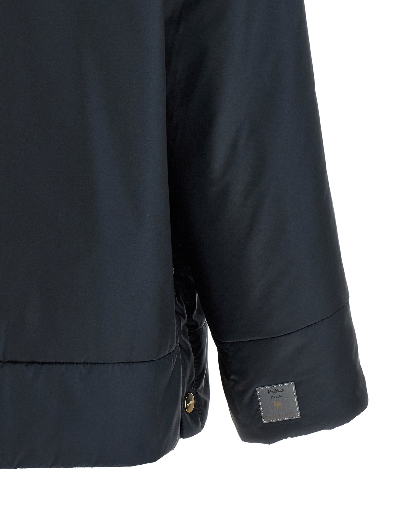 Max Mara Blue Polyester Shell Jacket Max Mara