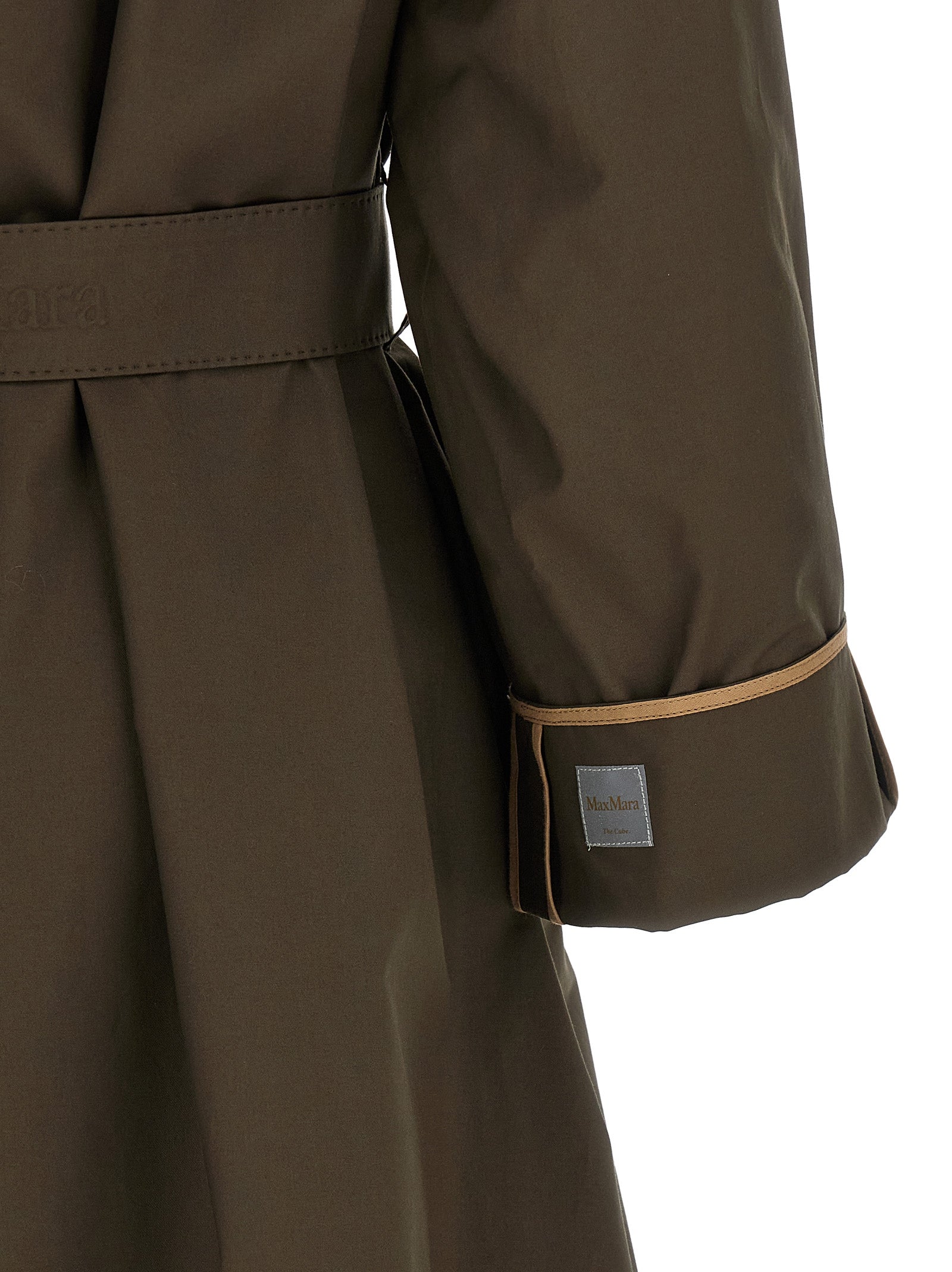 Max Mara Bicolor Cotton Coat Max Mara