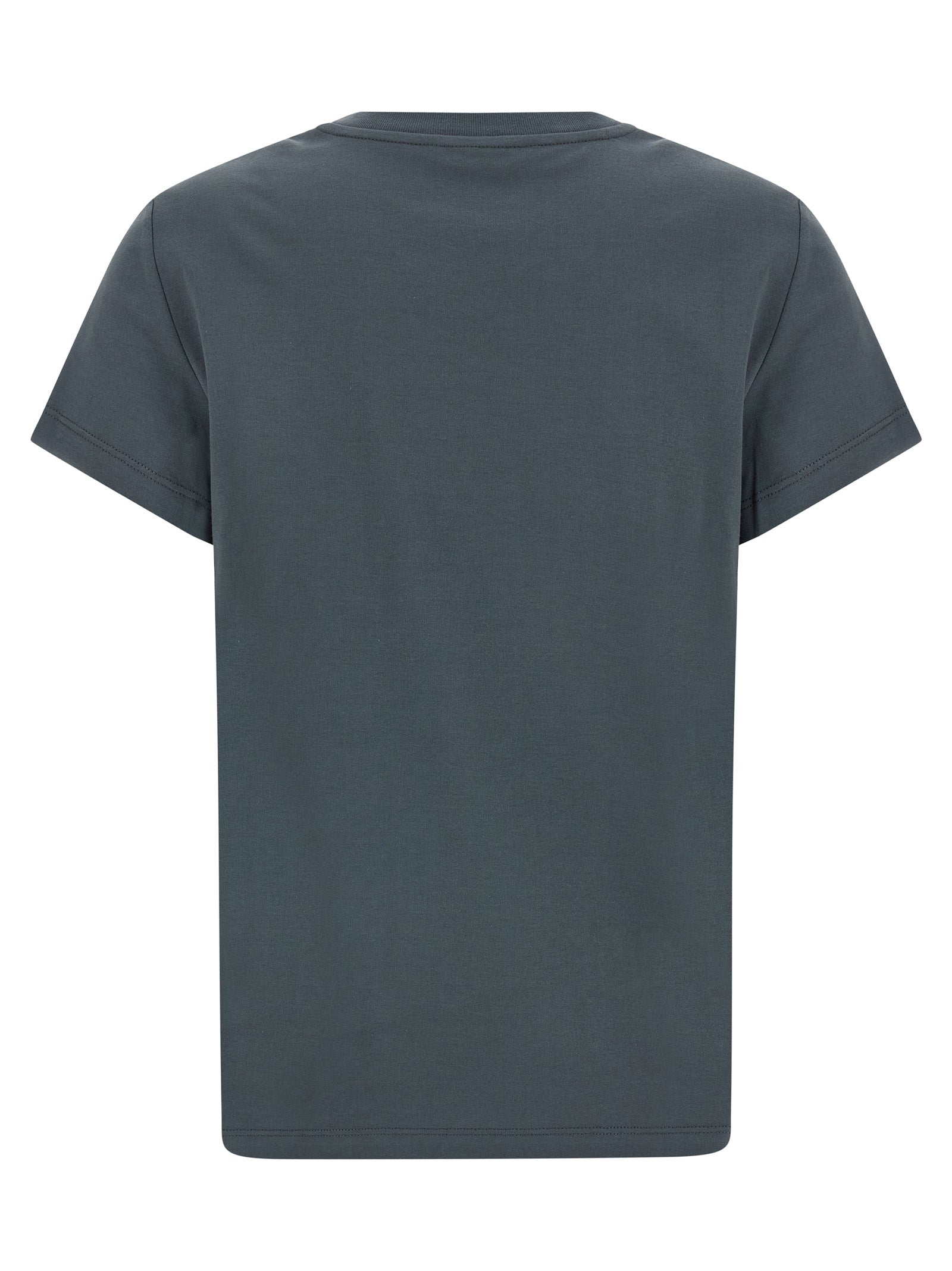 Max Mara Gray Cotton T-Shirt Max Mara