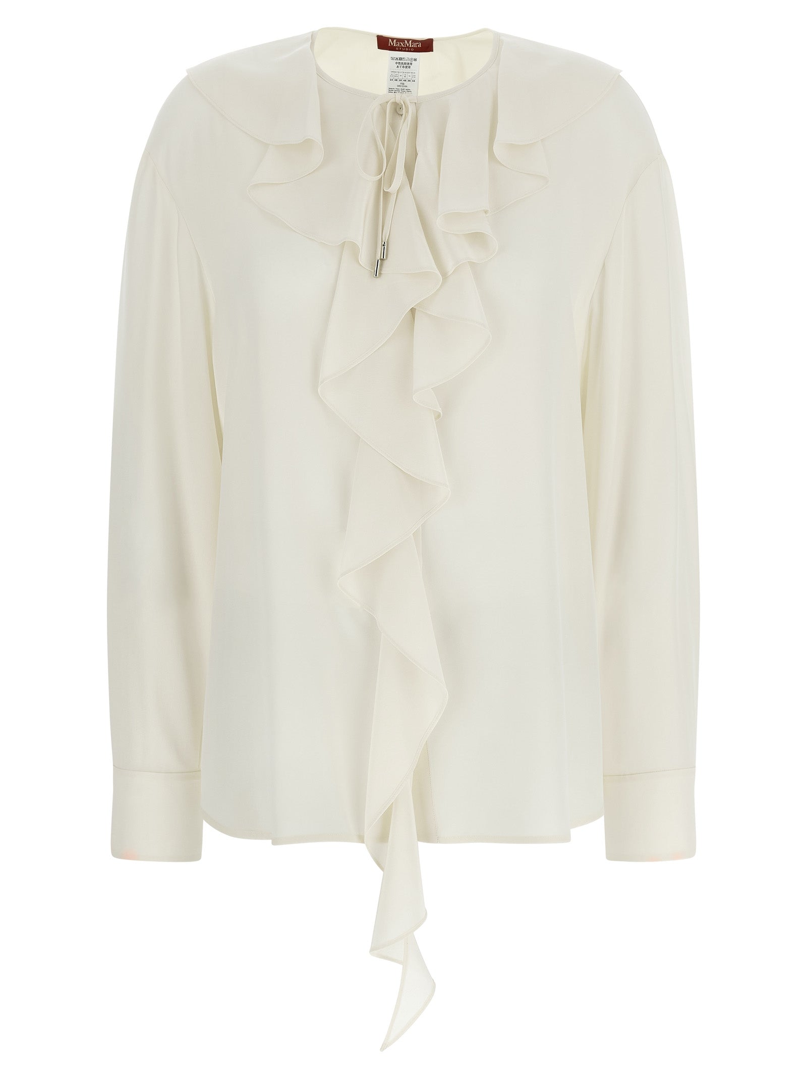 Max Mara White Silk Blouse Max Mara