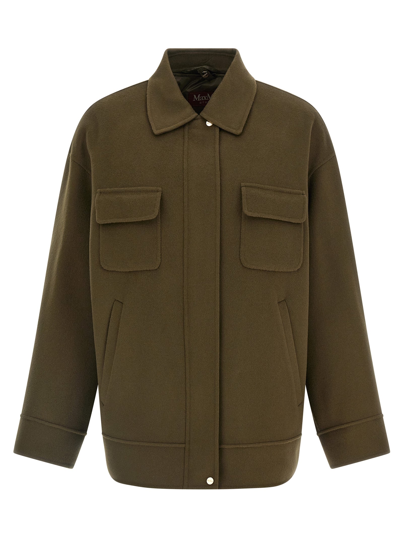 Max Mara Bicolor Virgin Wool Coat Max Mara