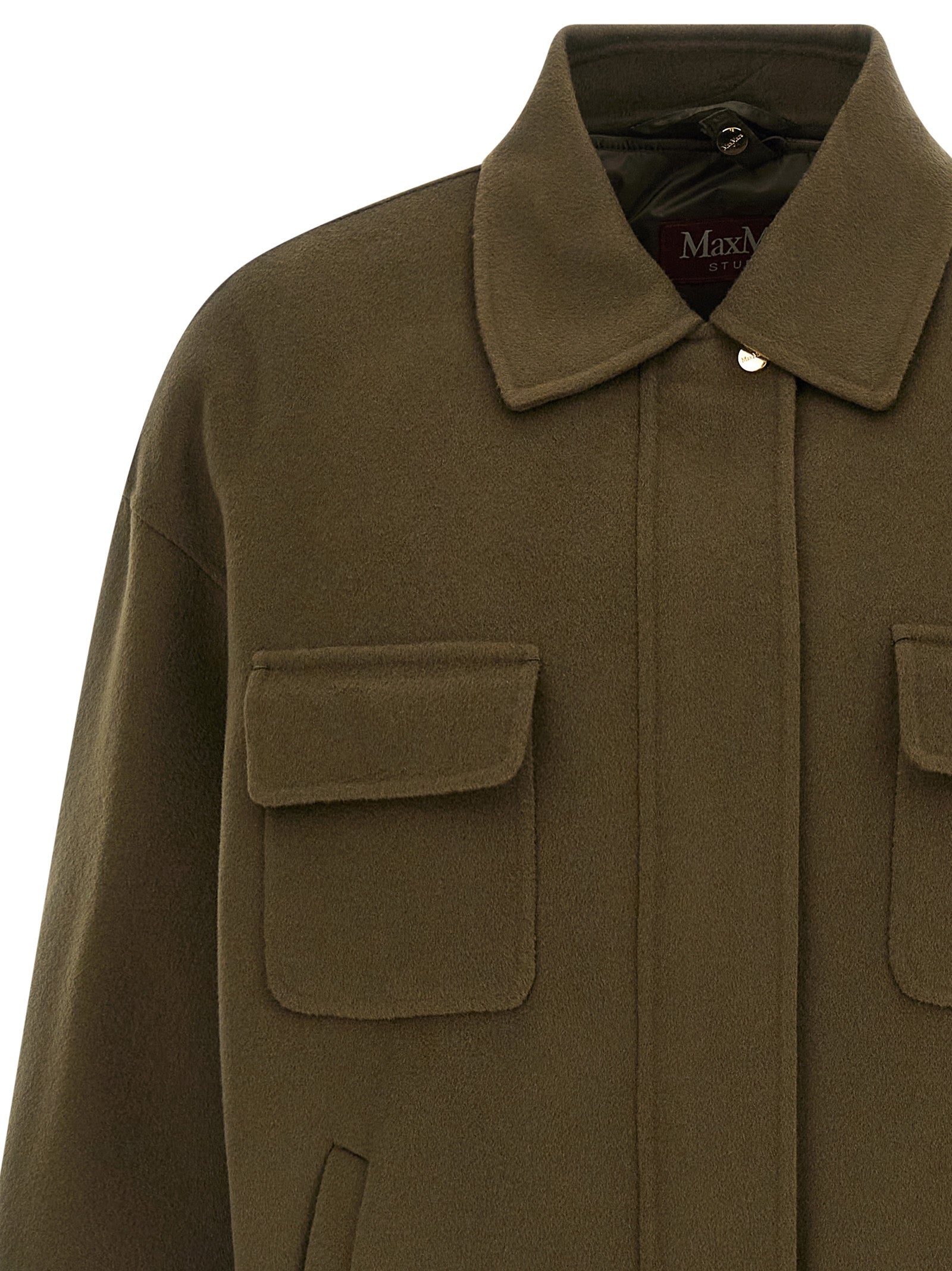 Max Mara Bicolor Virgin Wool Coat Max Mara