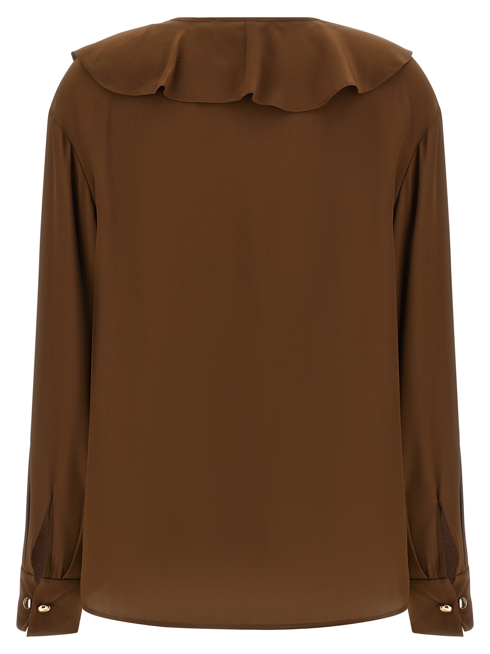 Max Mara Brown Silk Blouse Max Mara