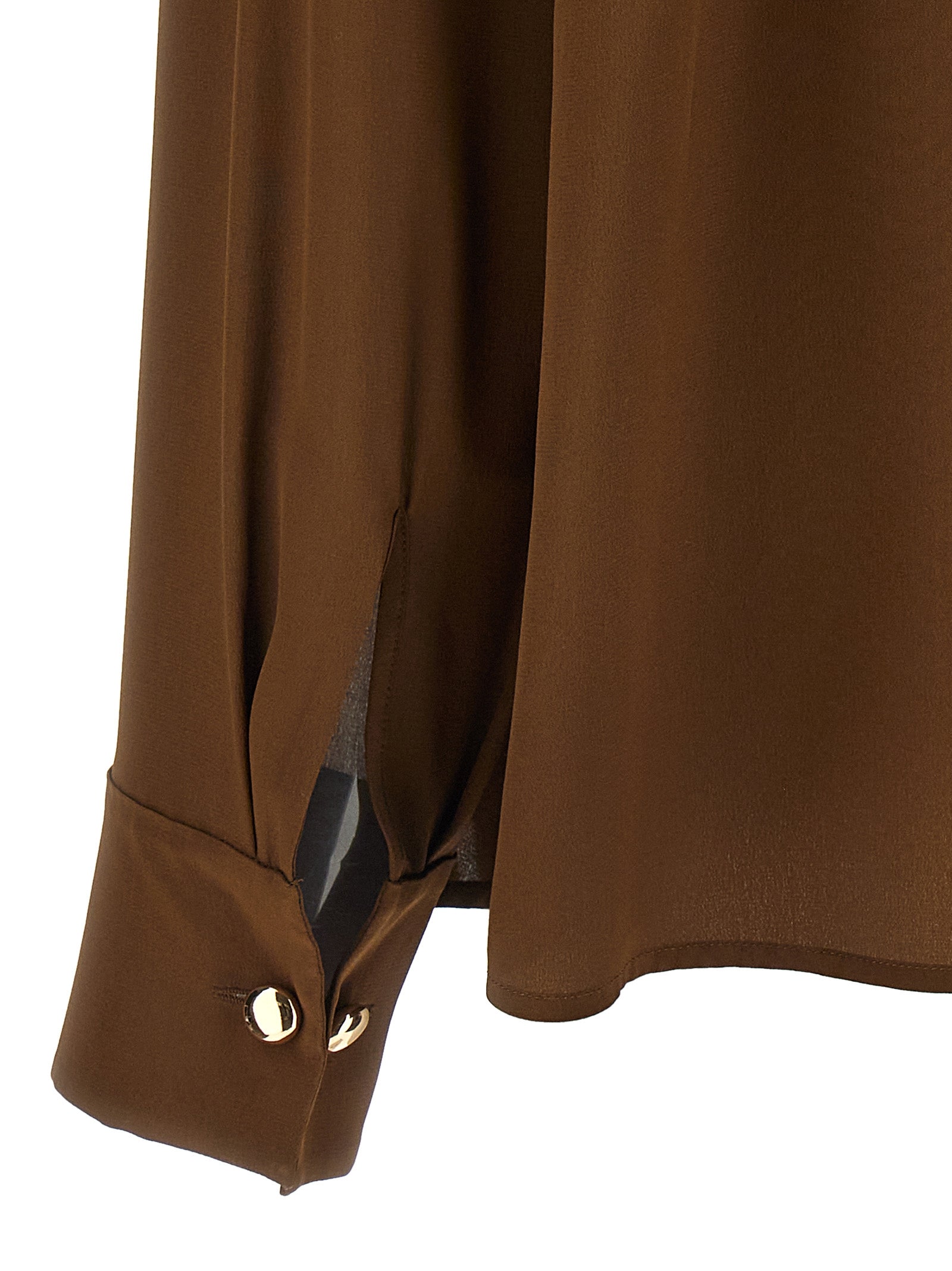 Max Mara Brown Silk Blouse Max Mara