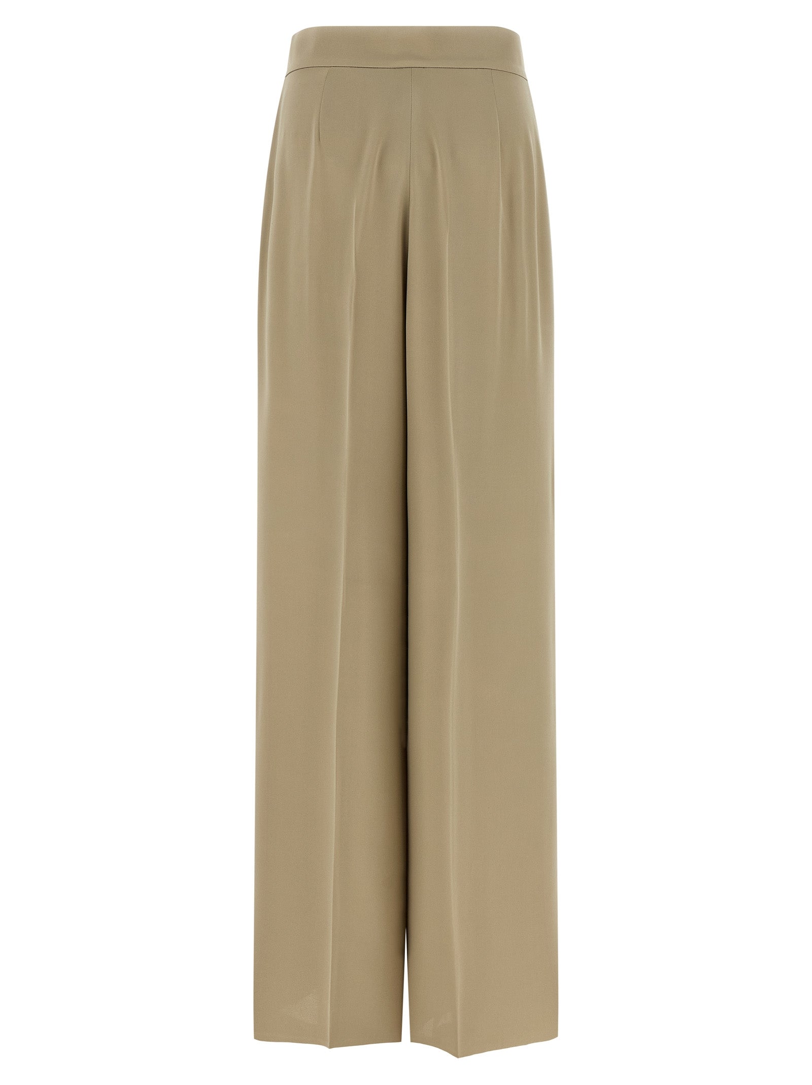 Max Mara Beige Silk Dress Pants Max Mara