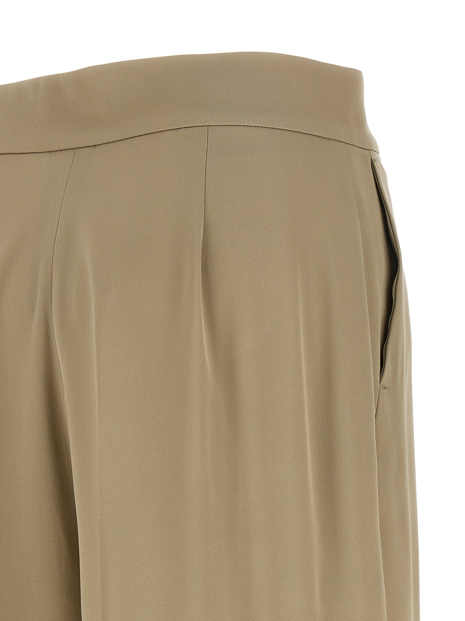 Max Mara Beige Silk Dress Pants Max Mara
